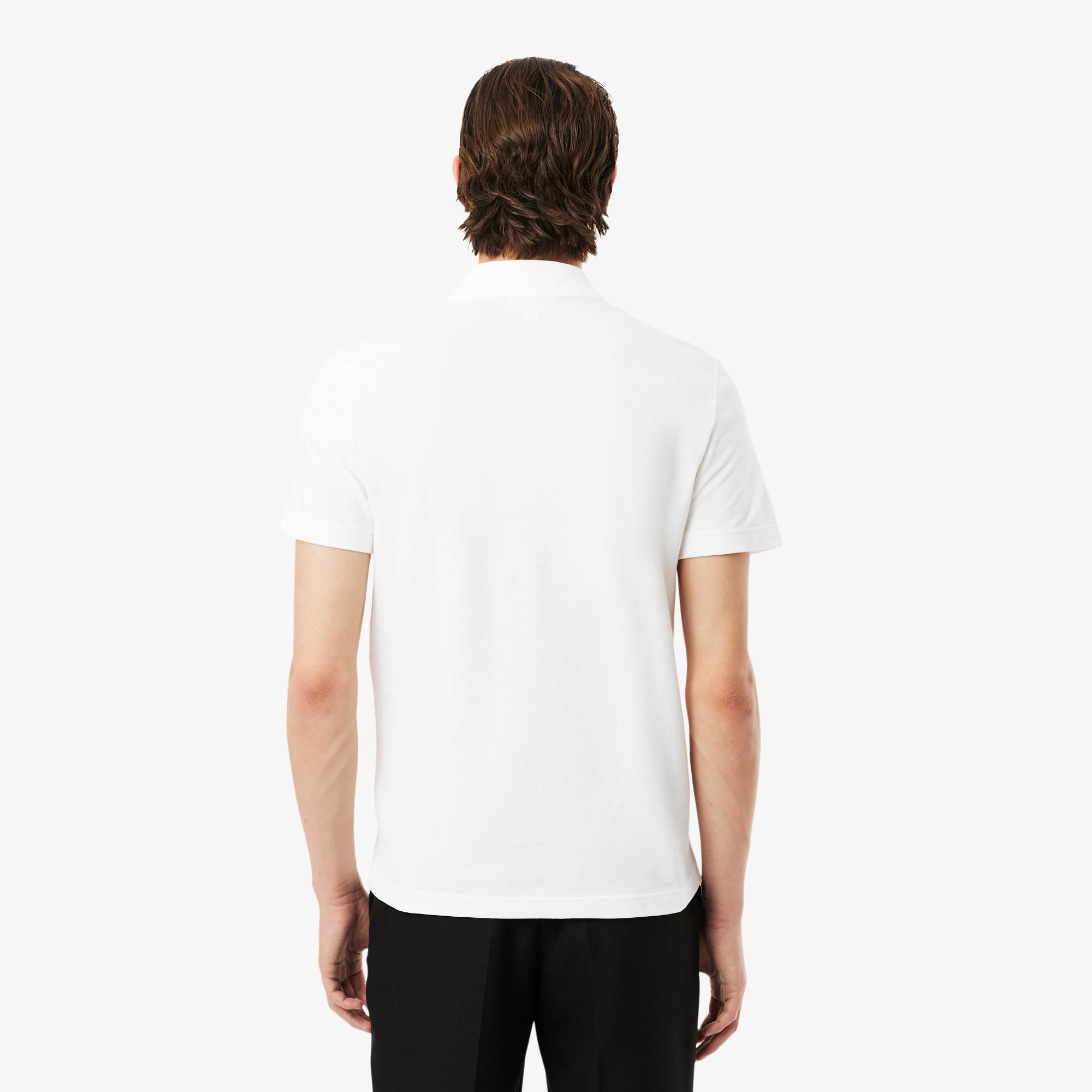 Men's Regular Fit Logo Trim Polo - White