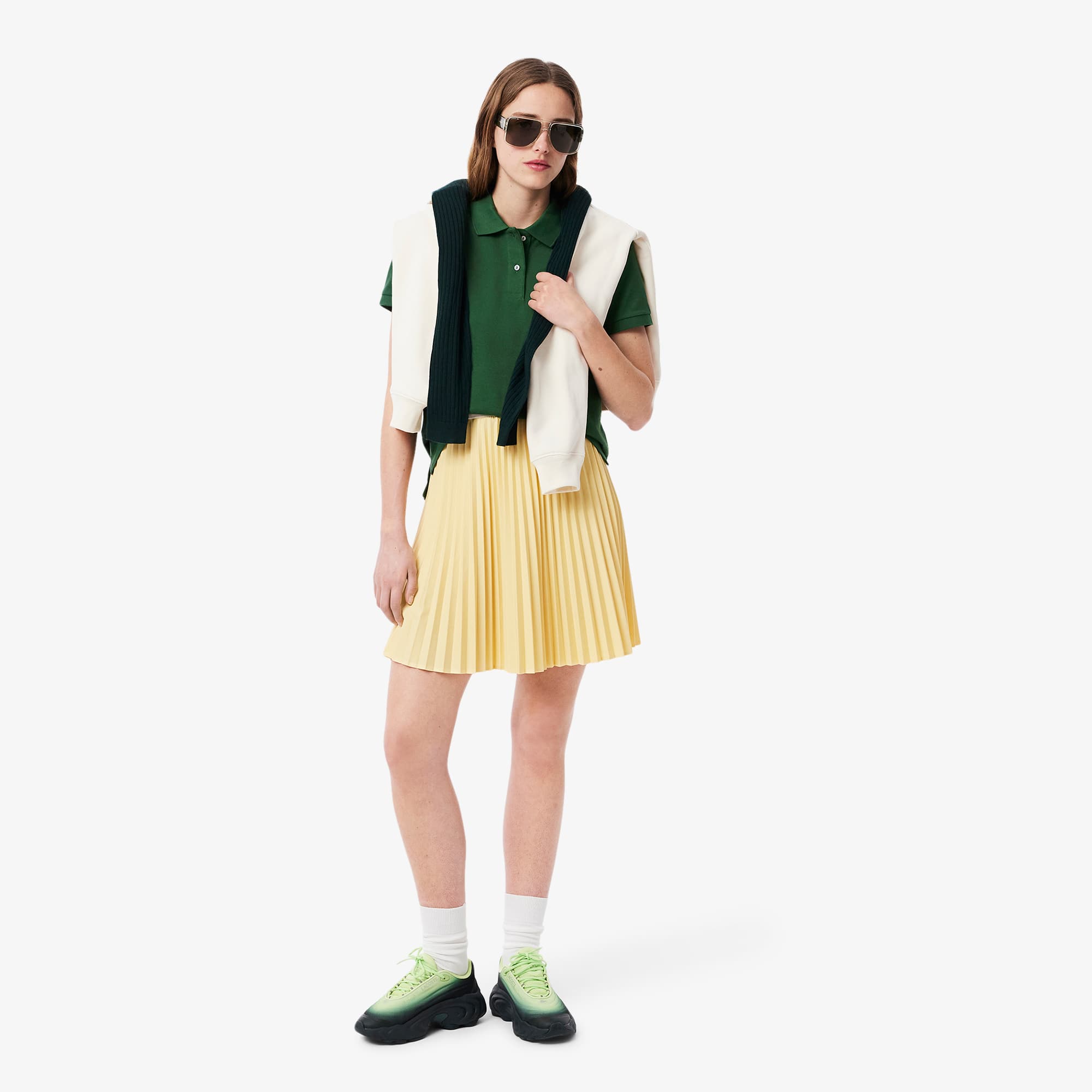 Women's Regular Fit Supple Petit Piqué Polo - Pine green