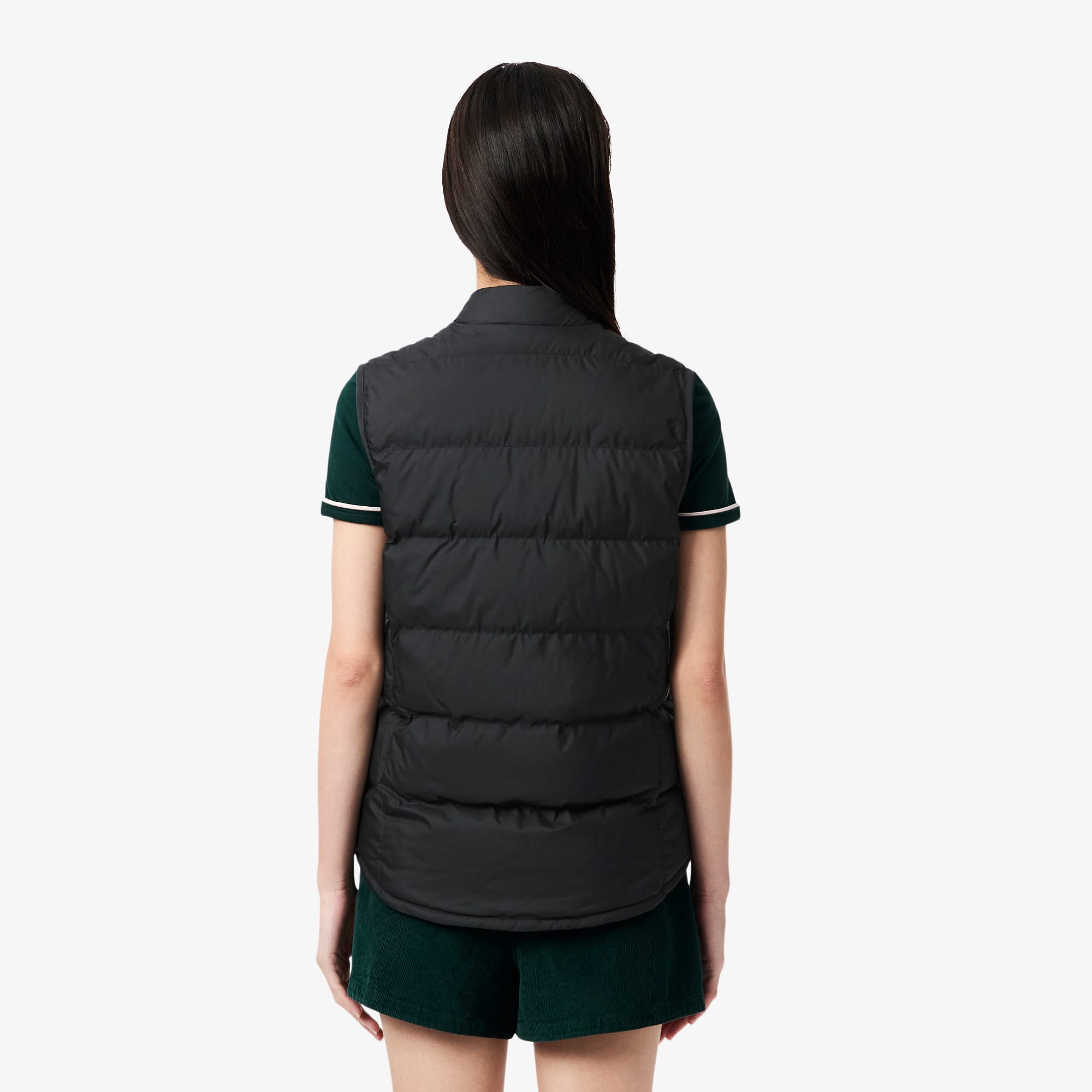 Women's Quilted Down Vest - Black