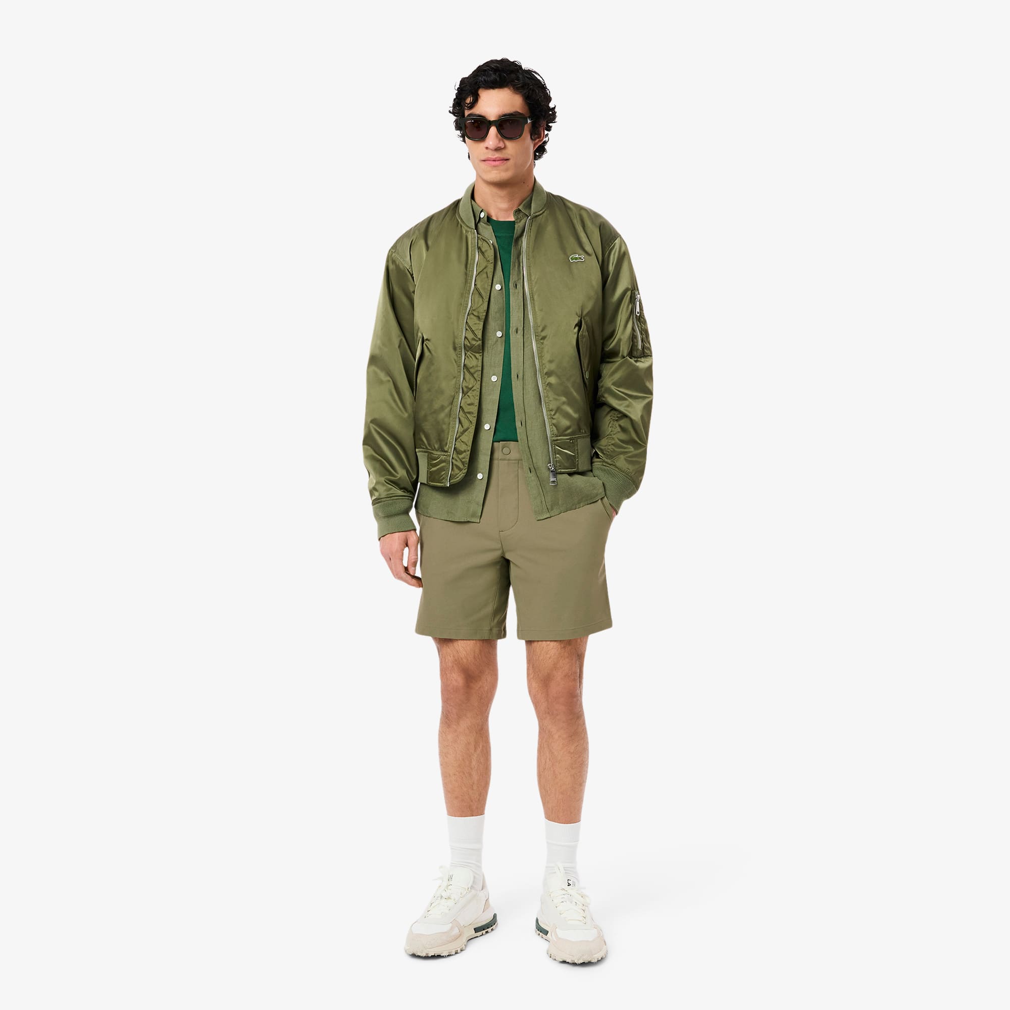 Men's Slim Fit Commuter Shorts - Khaki Green