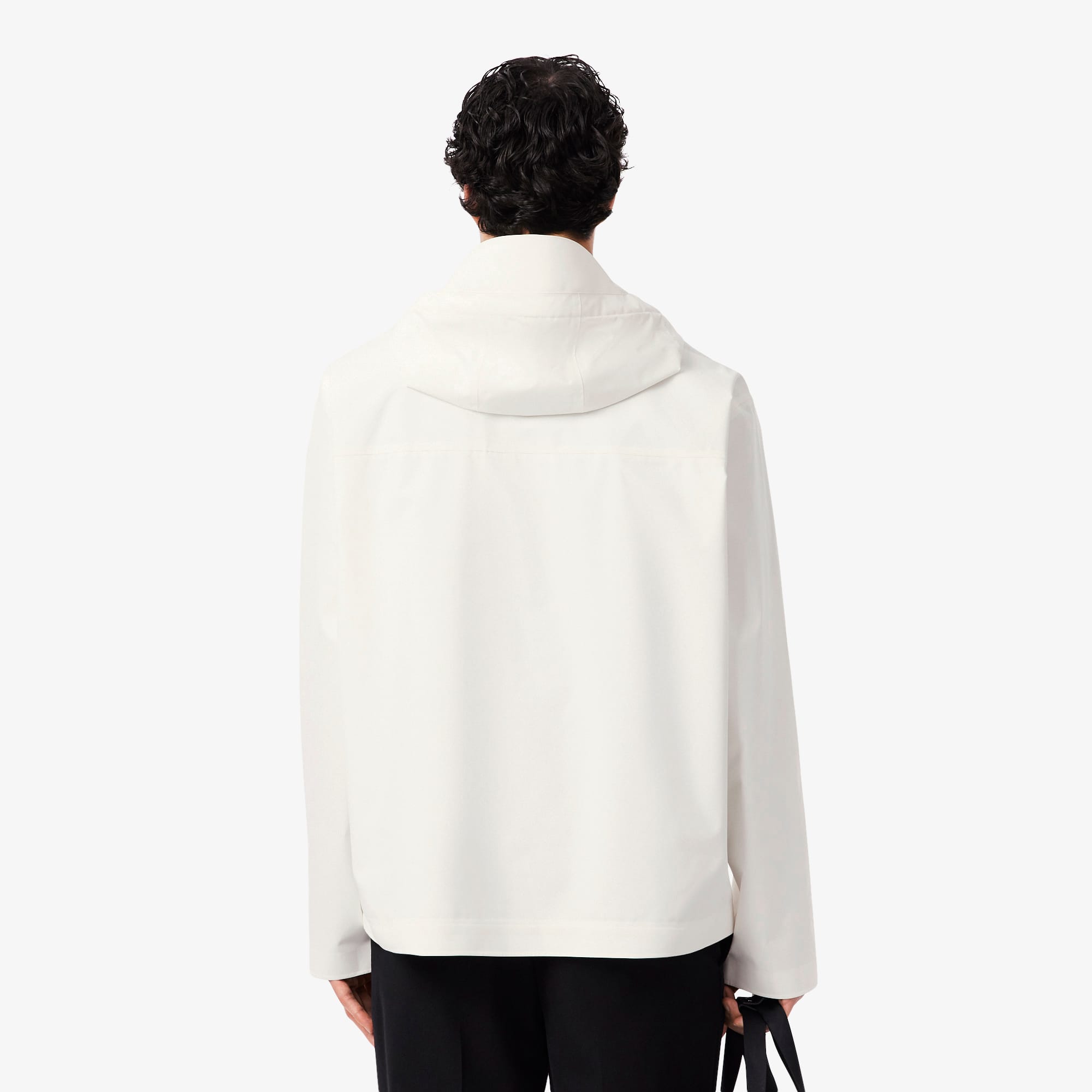 Men's Technical Water-Repellent Popover Jacket - White