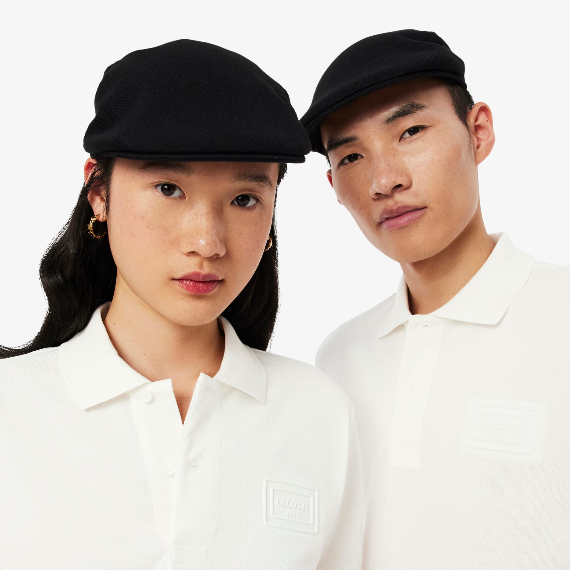 Classic Fit Embossed Branding Polo - White