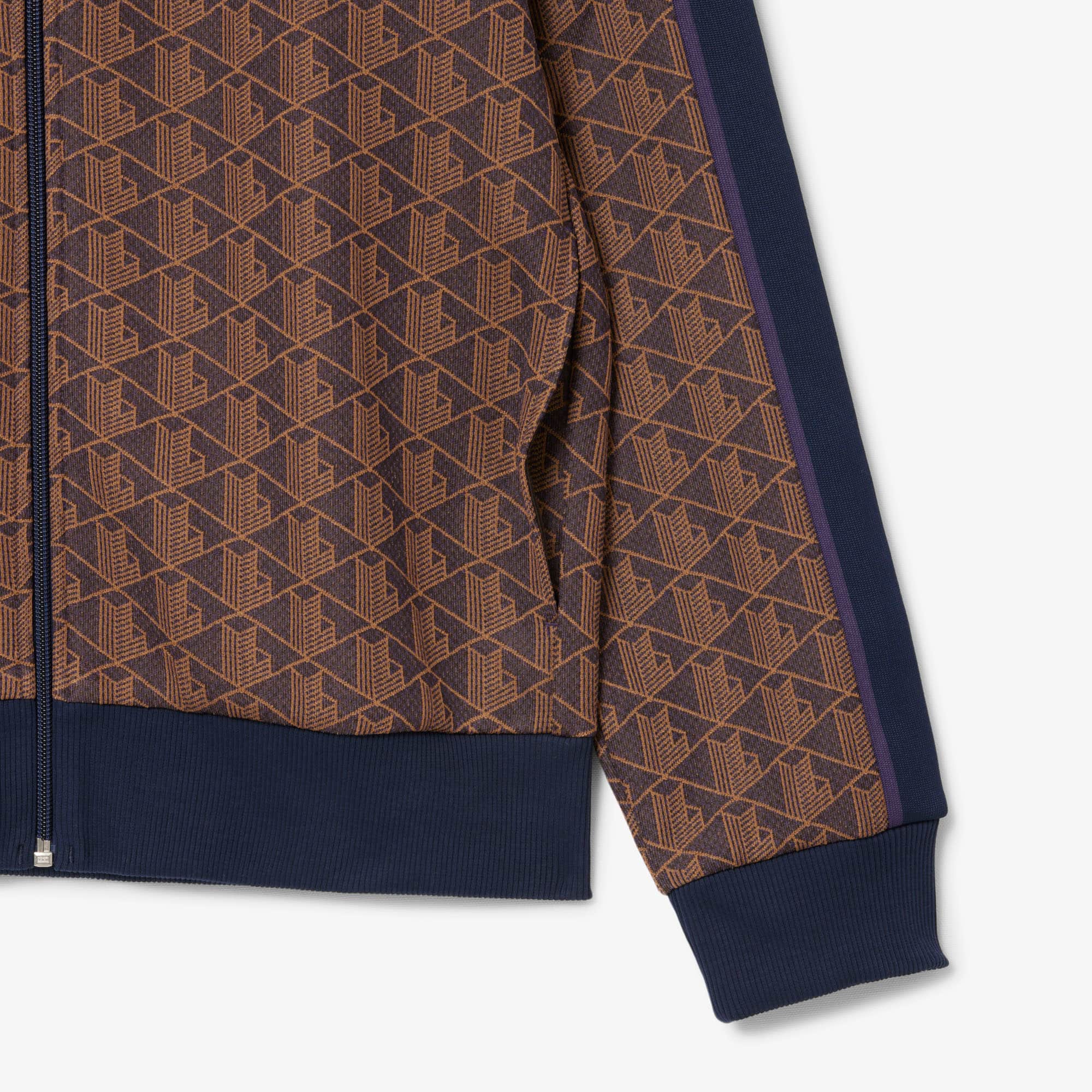 Men's Paris Zip-Up Track Jacket - Purple / Brown