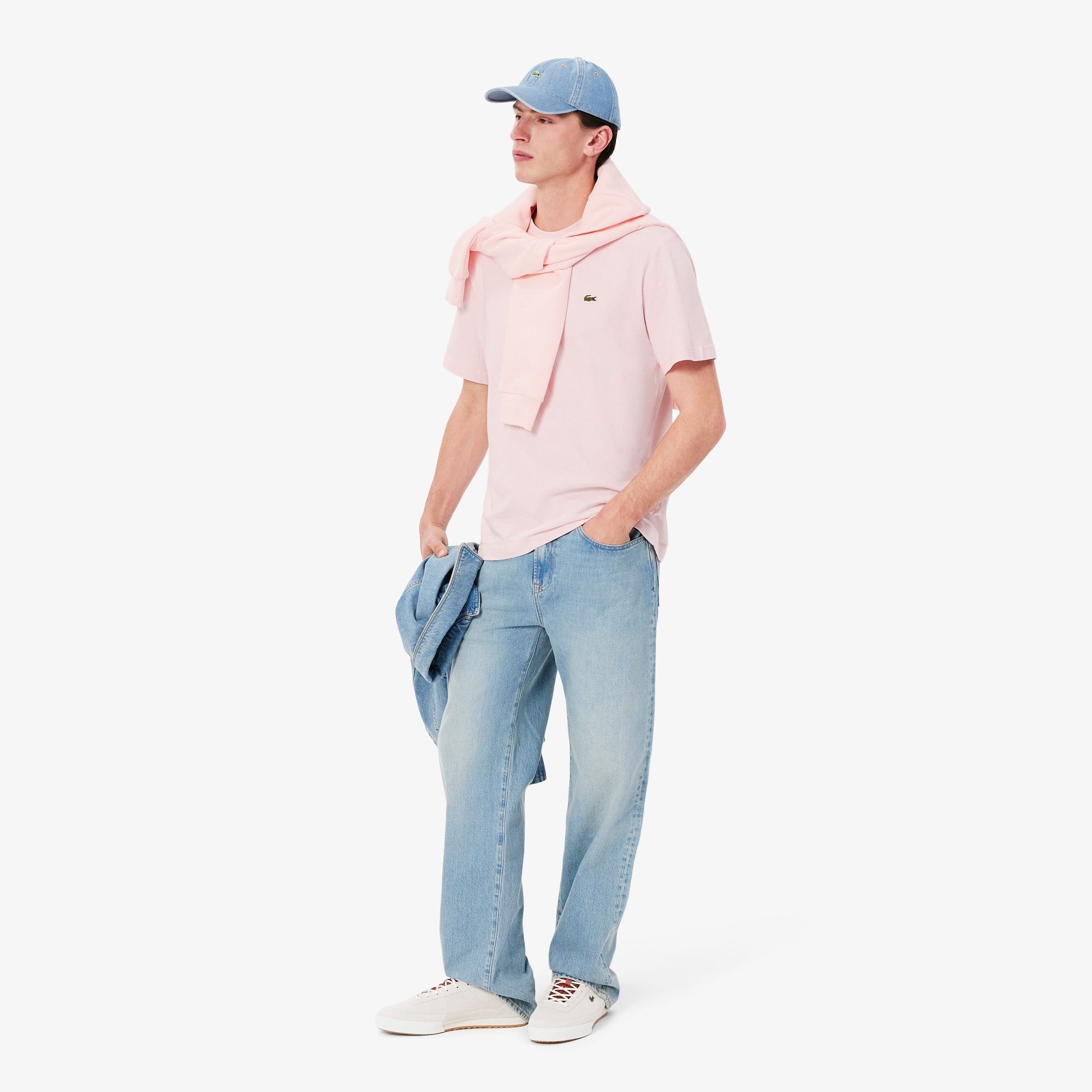 Men's Cotton T-Shirt - Light Pink