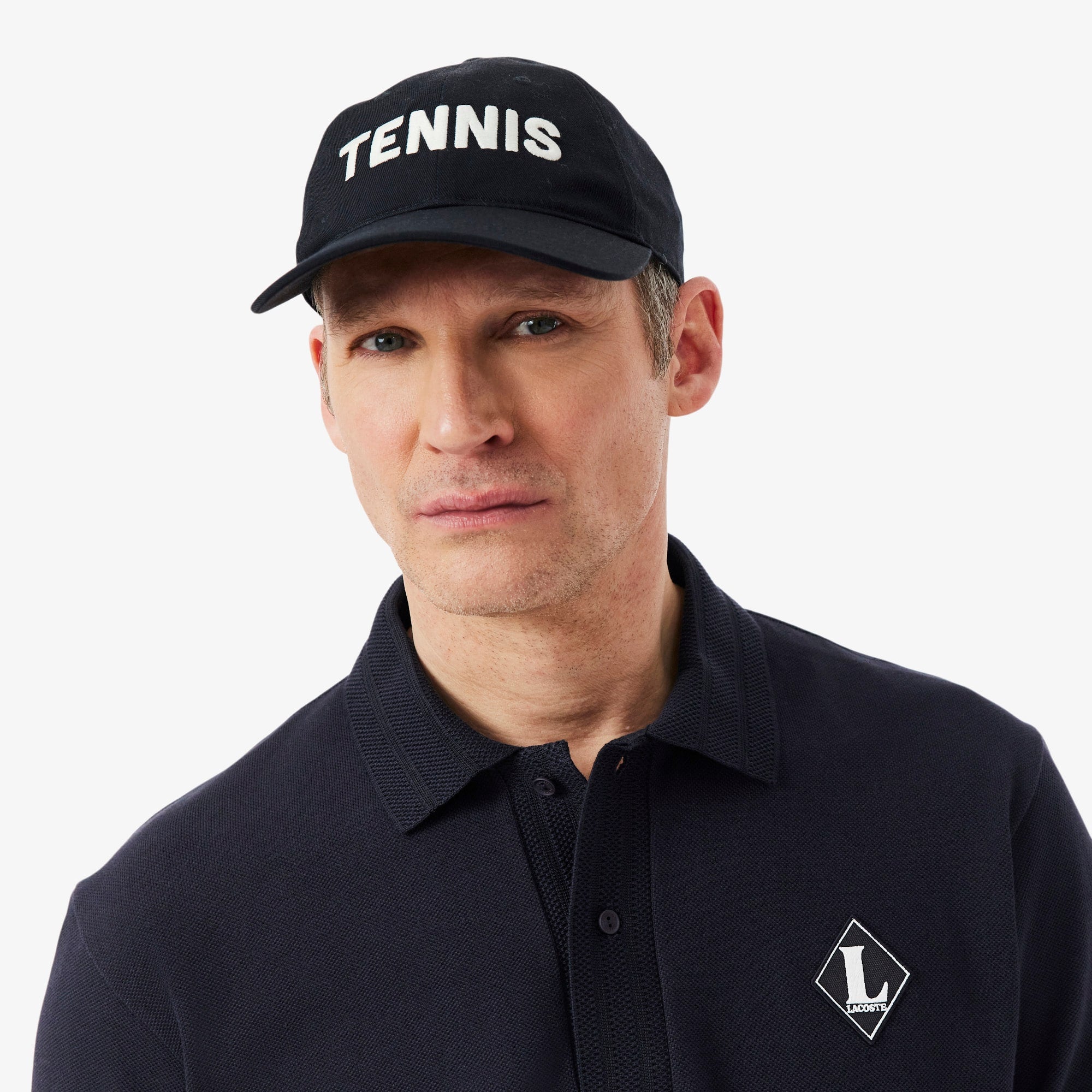 Made In France Classic Fit Badge Polo - Black
