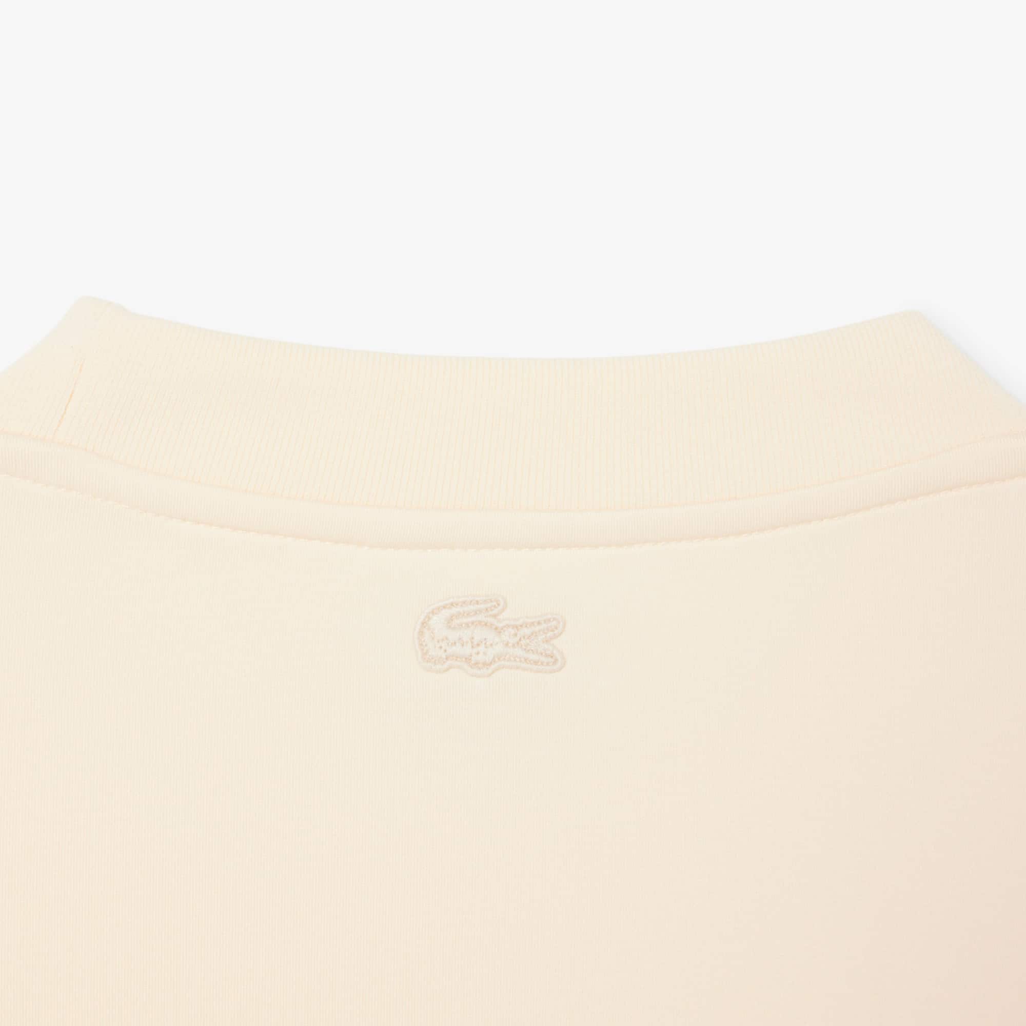 Loose Fit Embroidered Sweatshirt - Beige