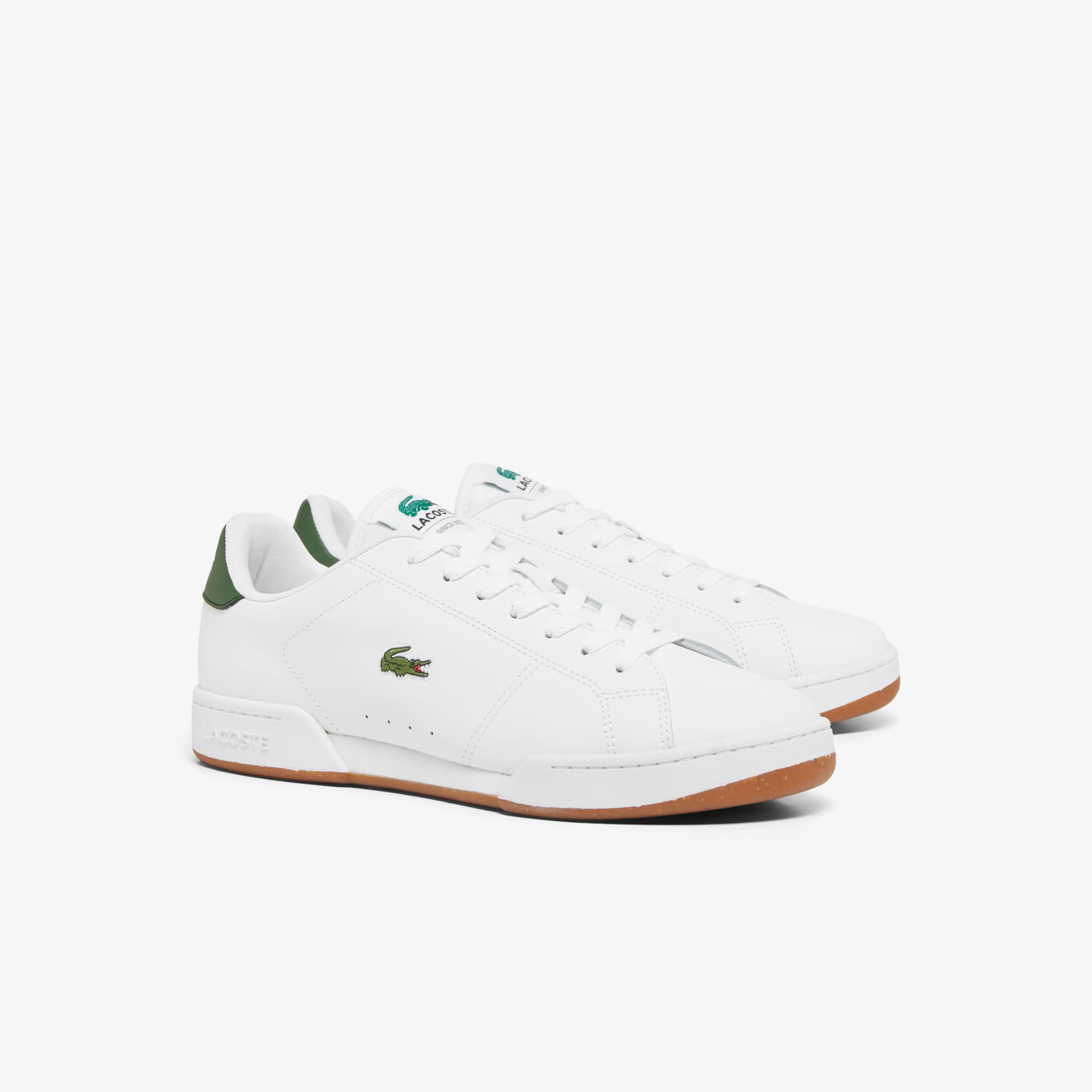 Men's Carnaby Cup Leather Sneakers - WHITE/DARK GREEN