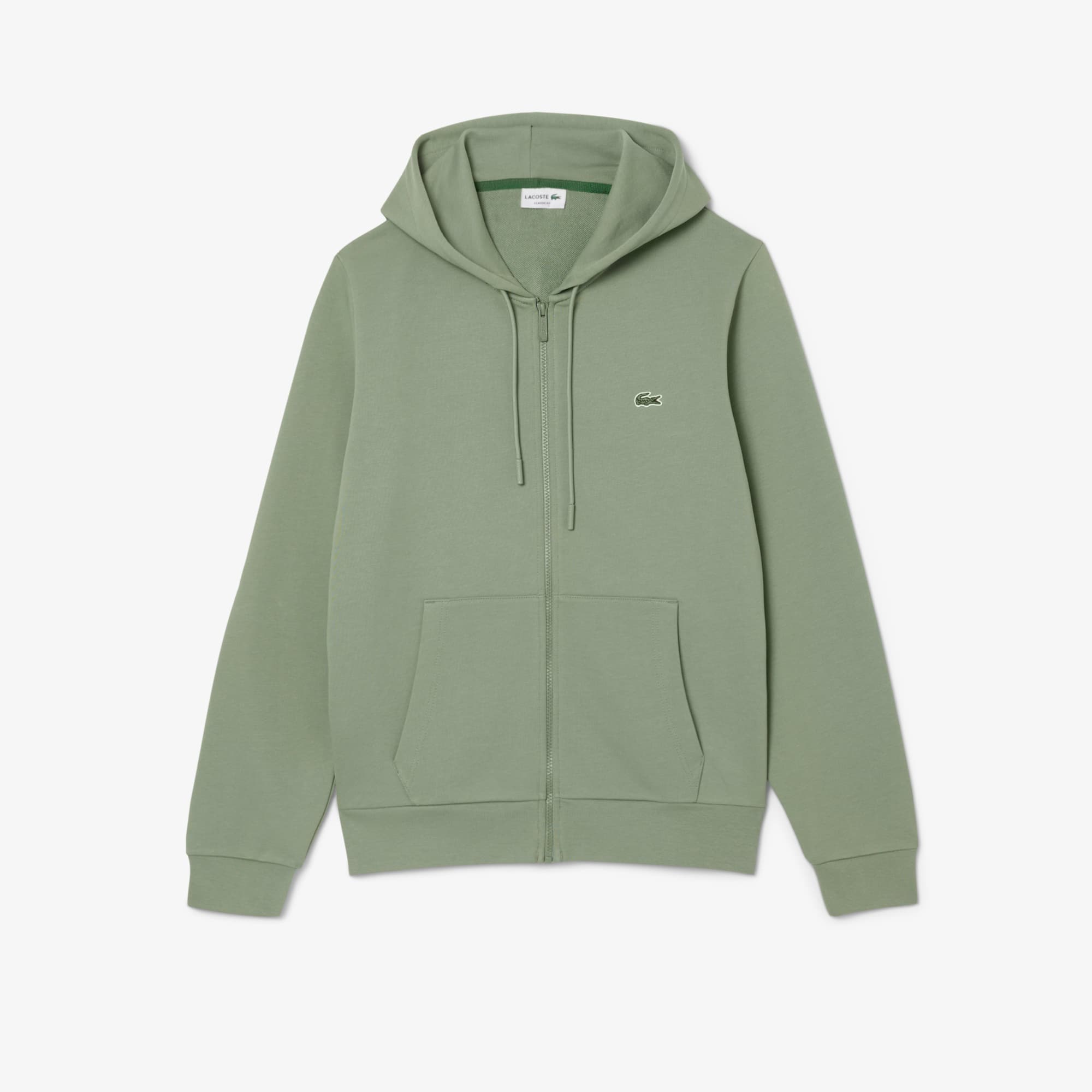 Men's Classic Fit Zip-Up Fleece Sweatshirt - Green