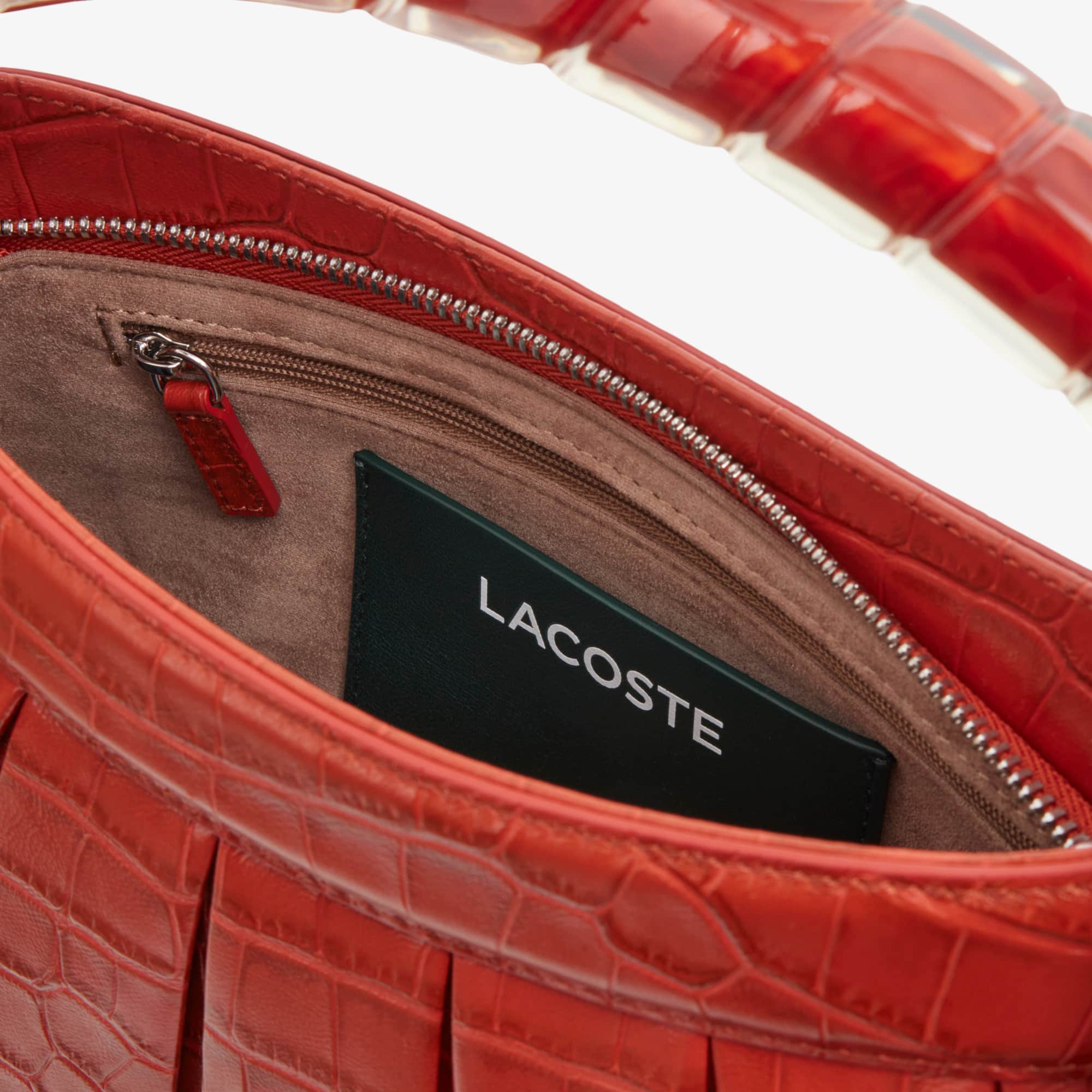 Runway H Lenglen Effect Leather Bag - ORANGINE