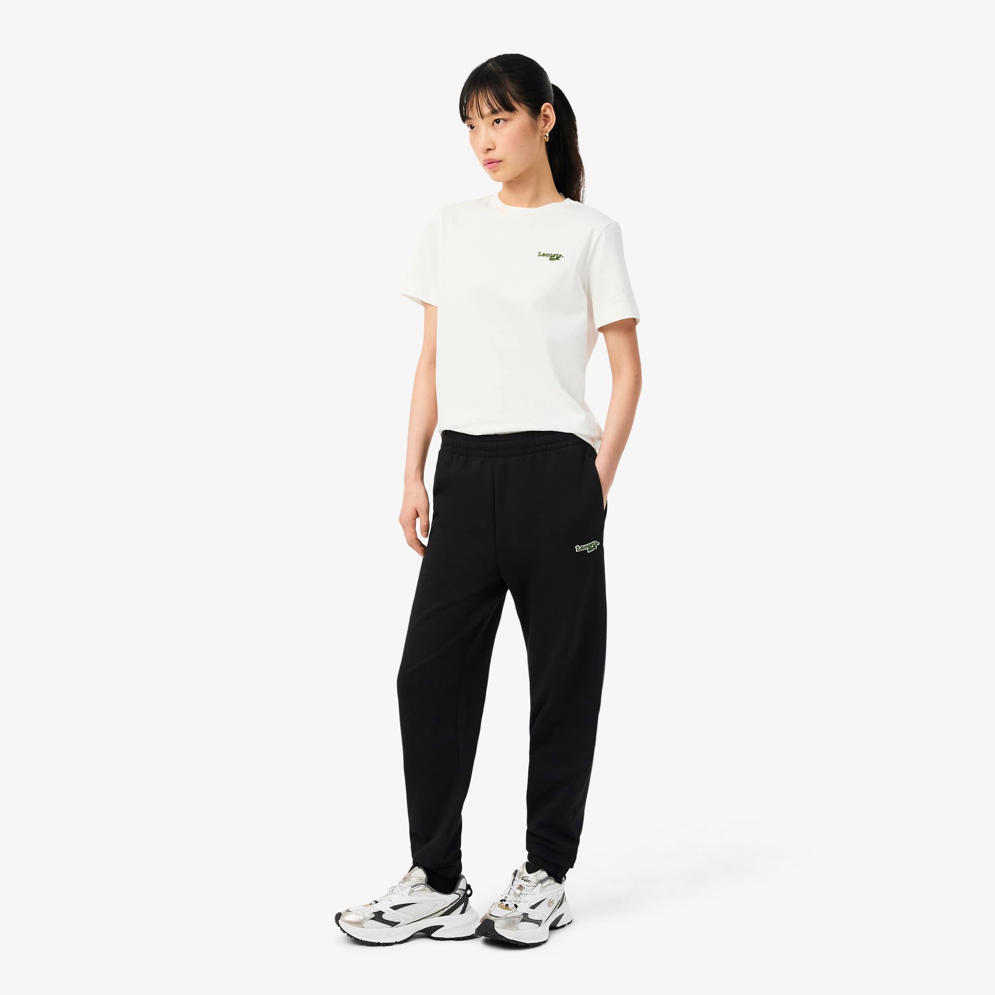 Women's Straight Fit Logo Sweatpants - Black