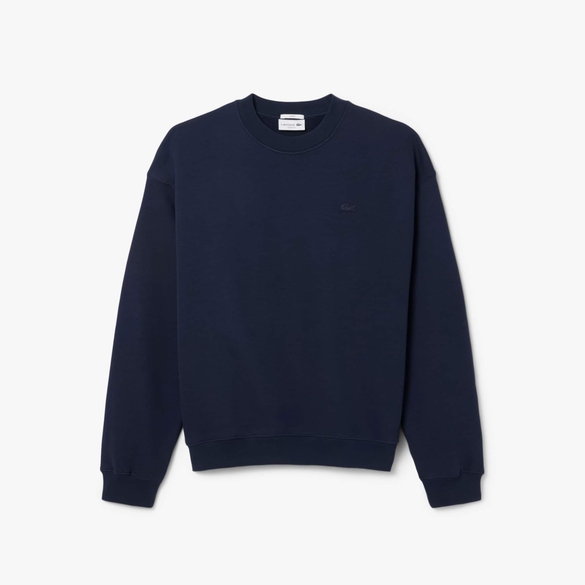 Unisex Loose Fit Heavy Fleece Sweatshirt - Navy Blue