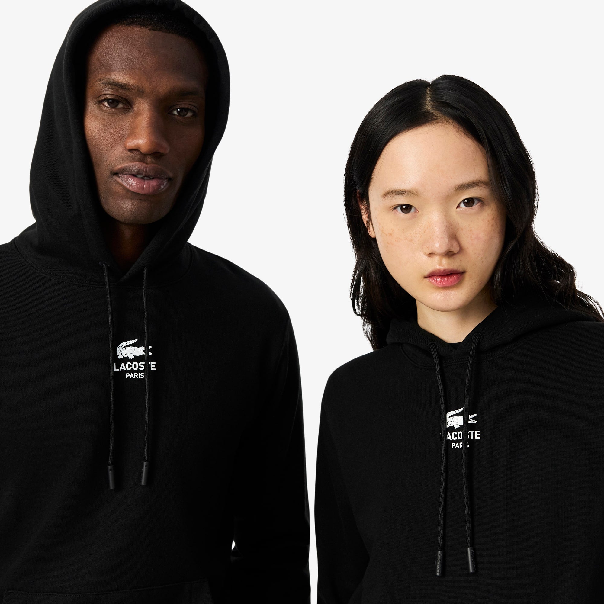 Unisex Print Hoodie - Black