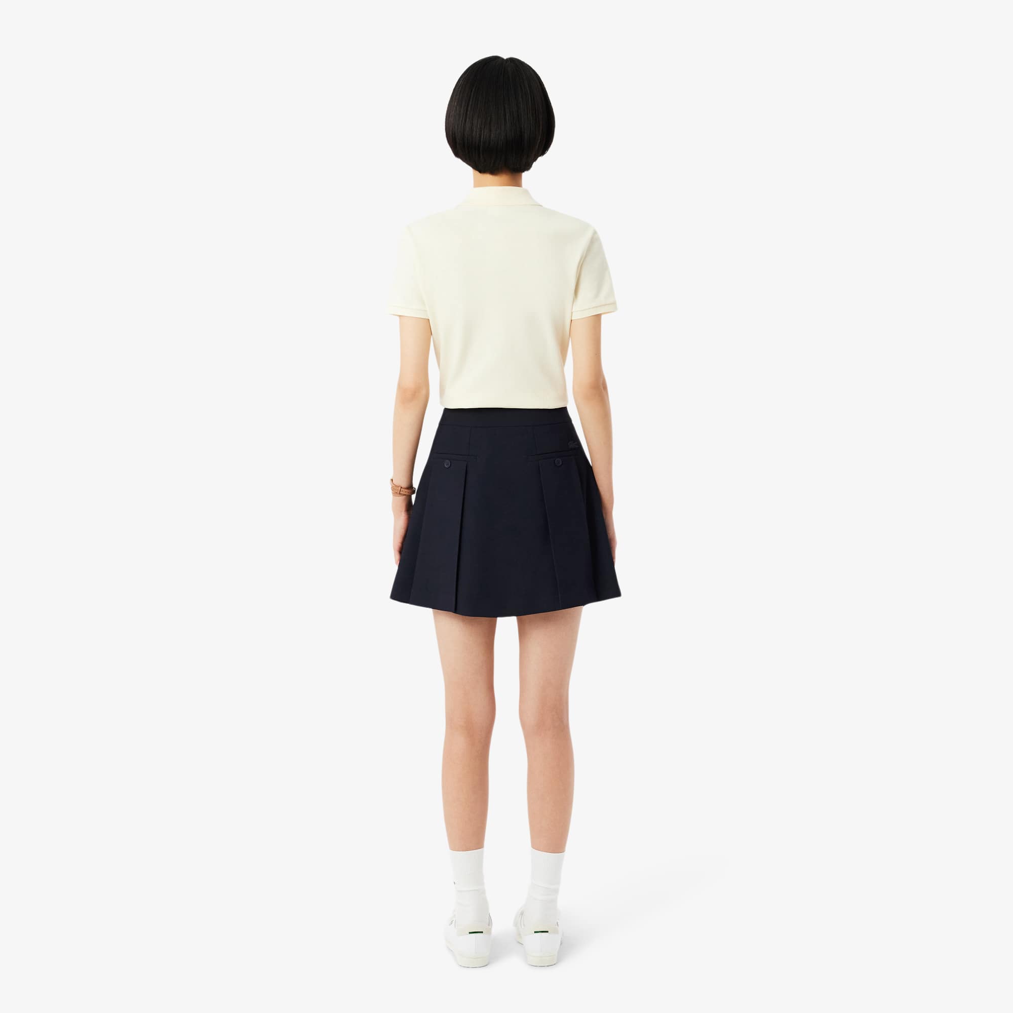 Short Fluid Pleated Skirt - Abysm blue