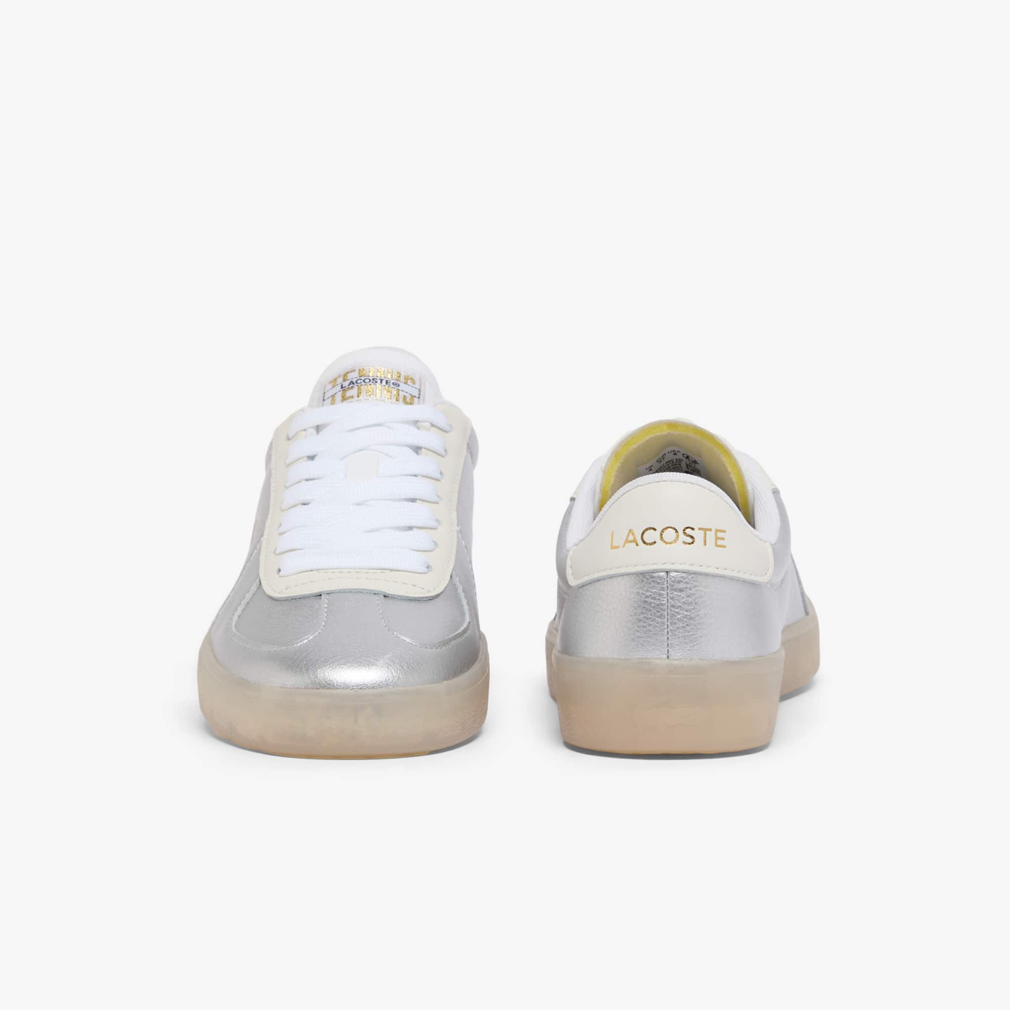 Women's Baseshot Pro Leather Sneakers - SLV/OFF WHT