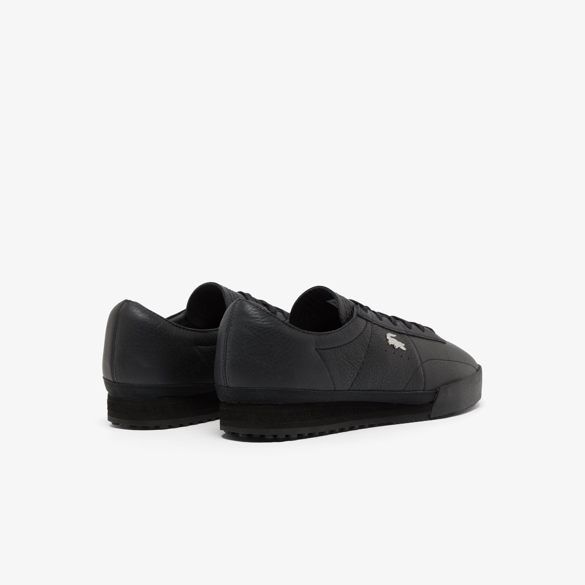 Men's Aura Leather Sneakers - BLK/BLK