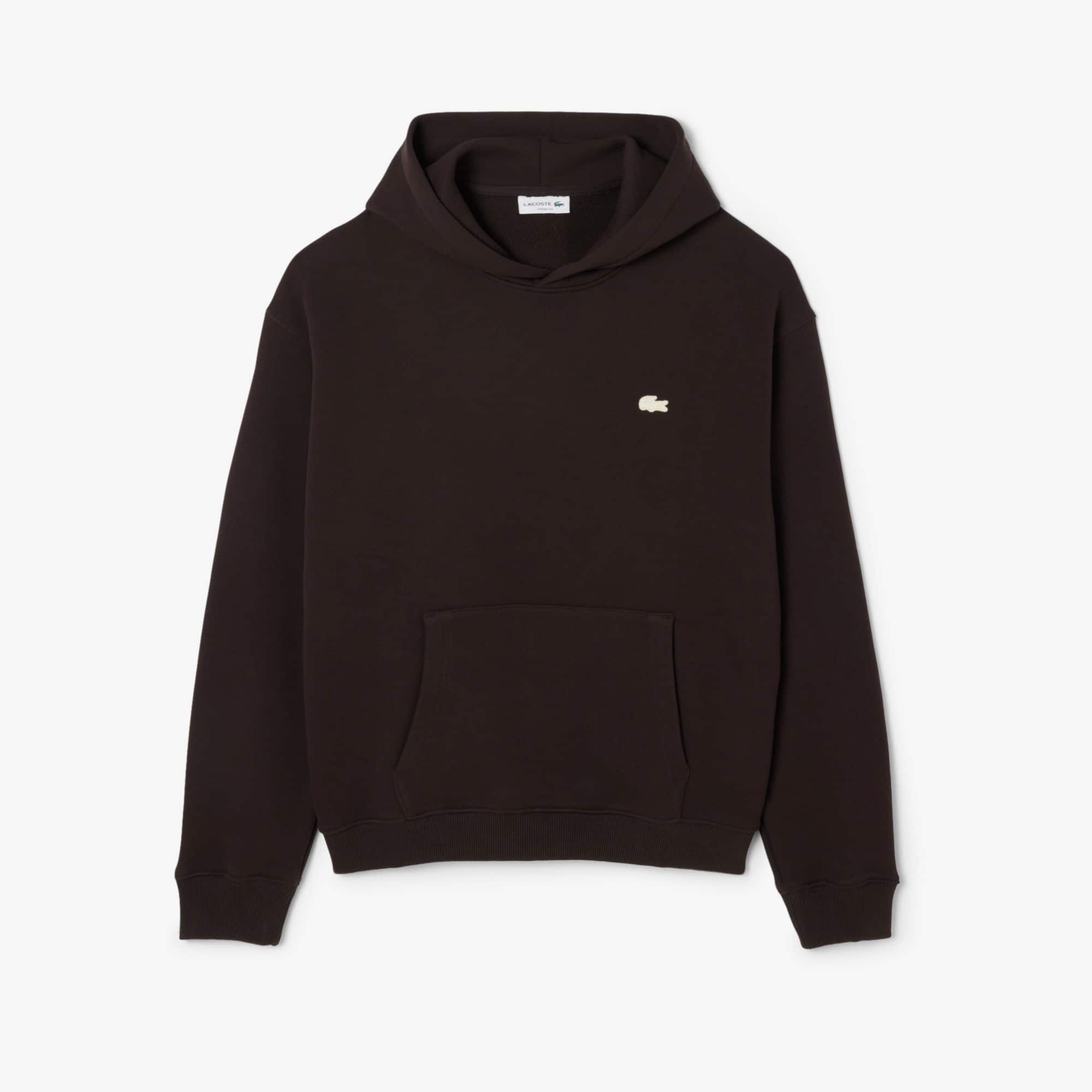 Loose Fit Printed Hoodie - Brown