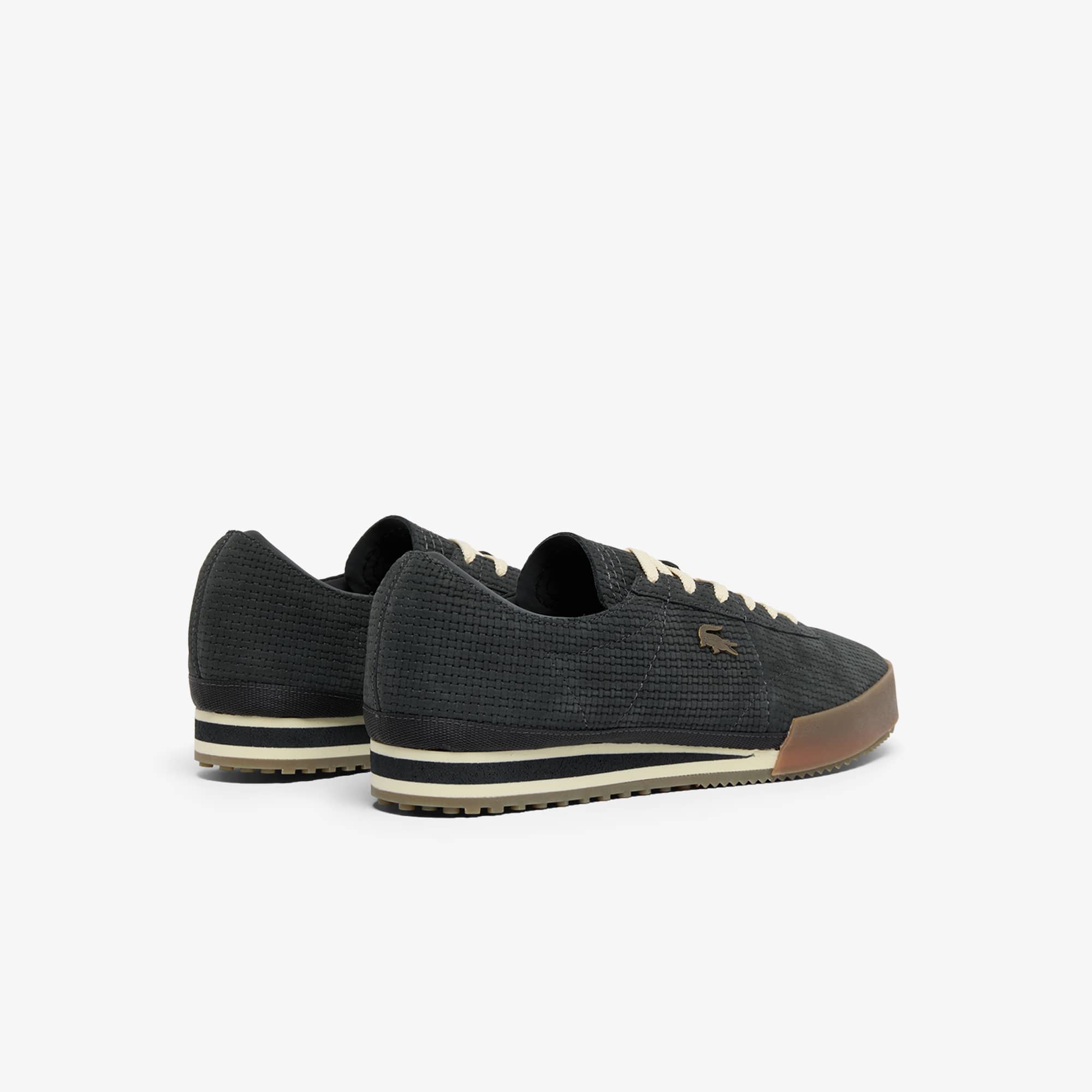 Men's Aura Leather Sneakers - DK GRY/GUM