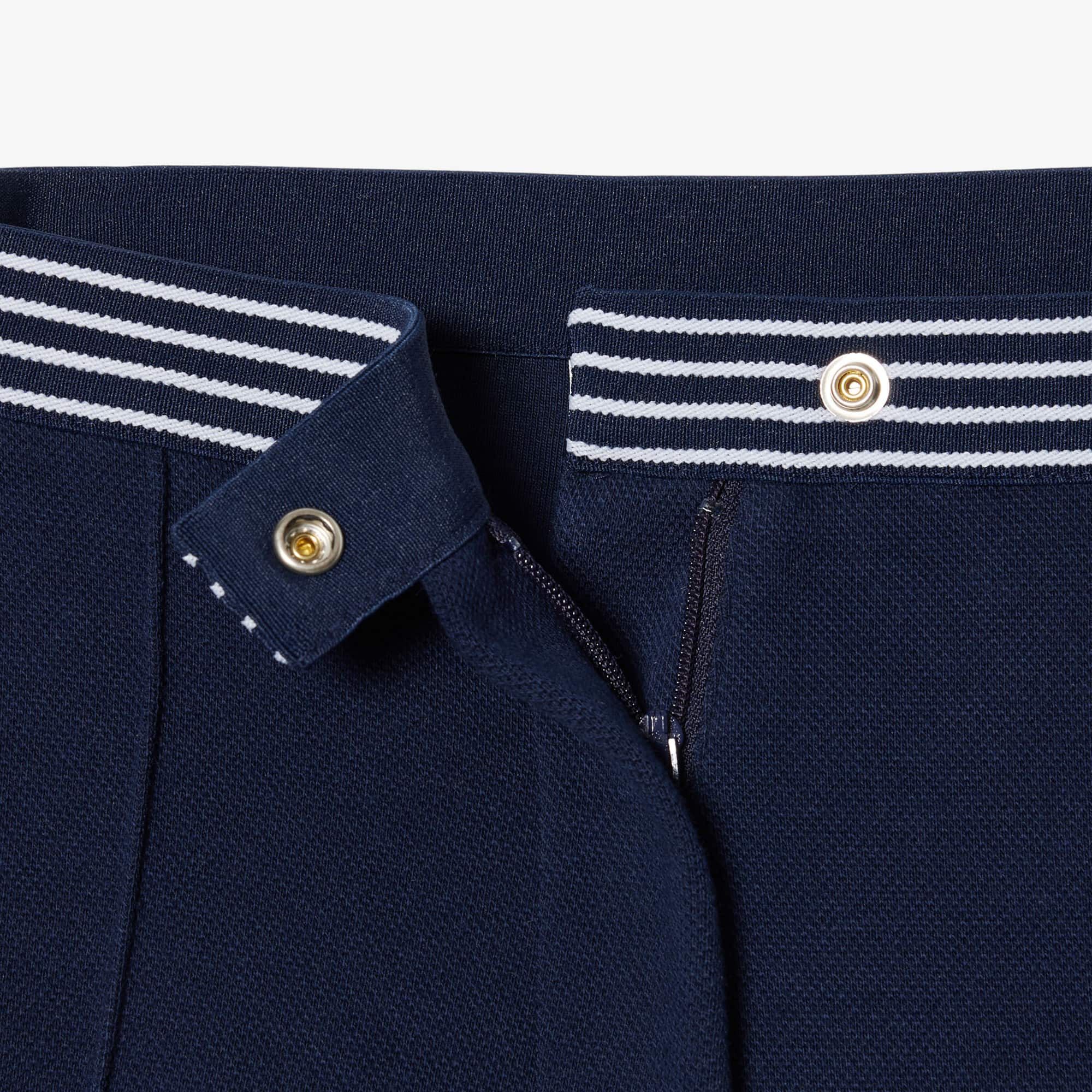 Made In France Piqué Shorts - Navy Blue / White