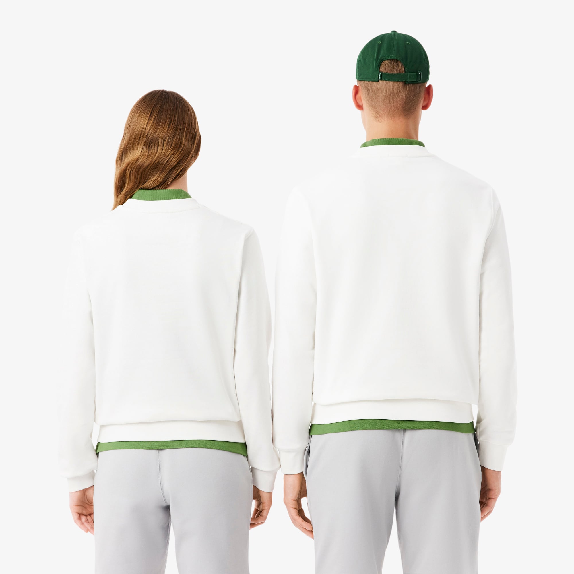 Embossed Fleece Sweatshirt - White