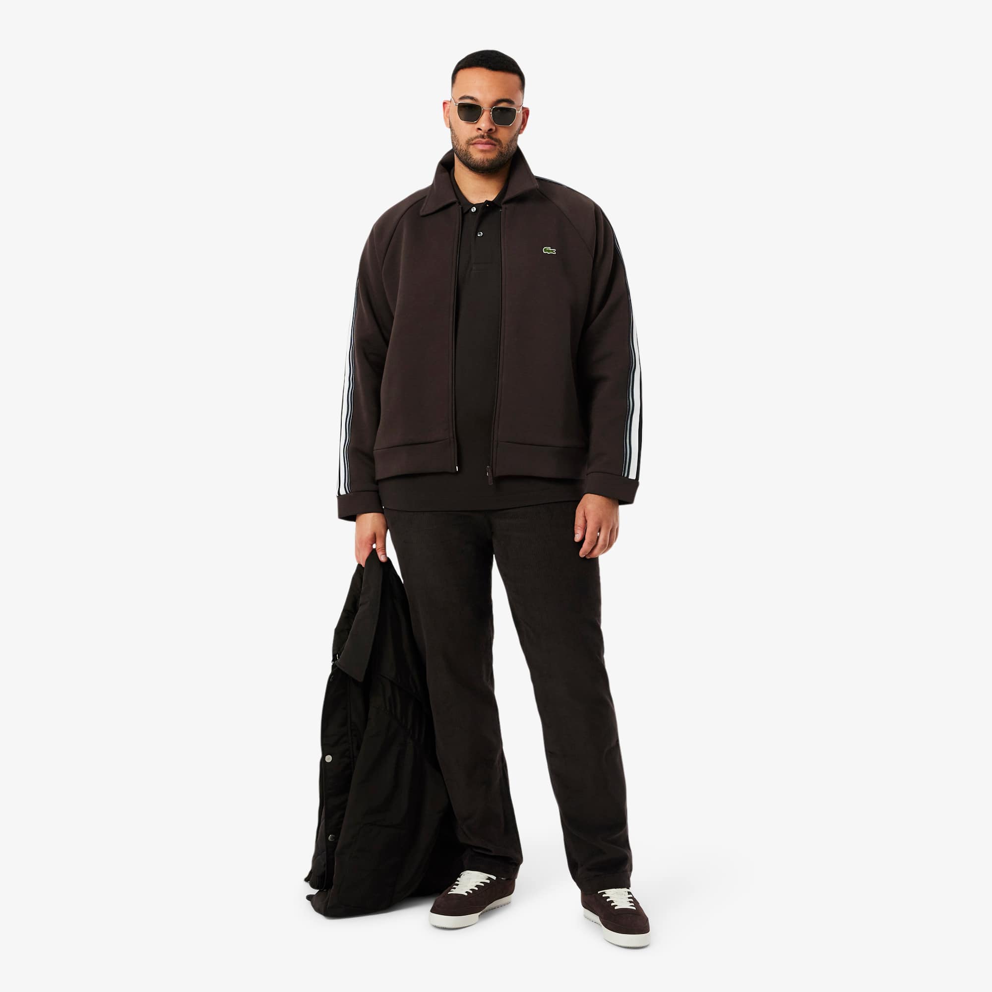 Men's Made In France Zip-Up Sweatshirt - Brown
