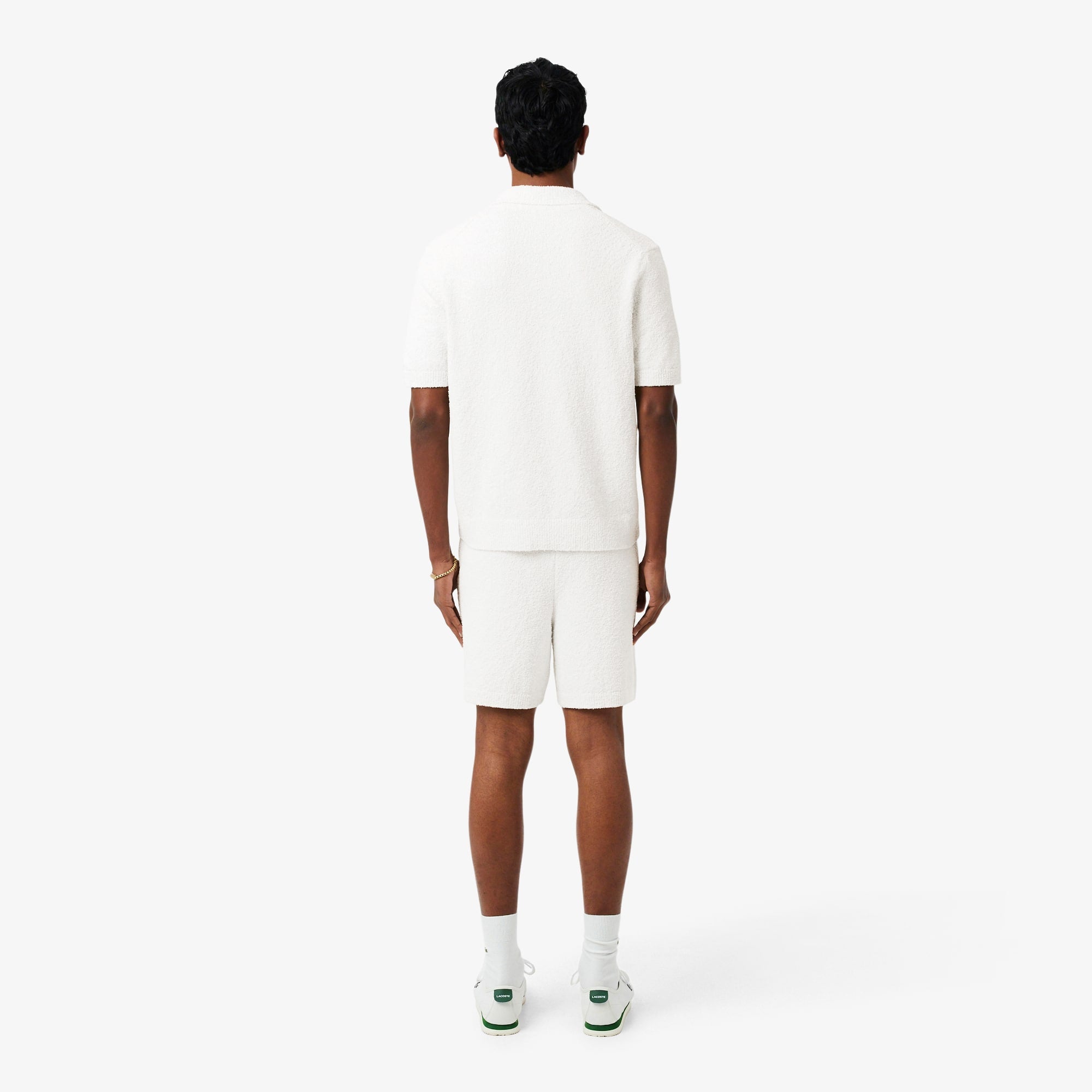 Bouclé Knit Shorts - White
