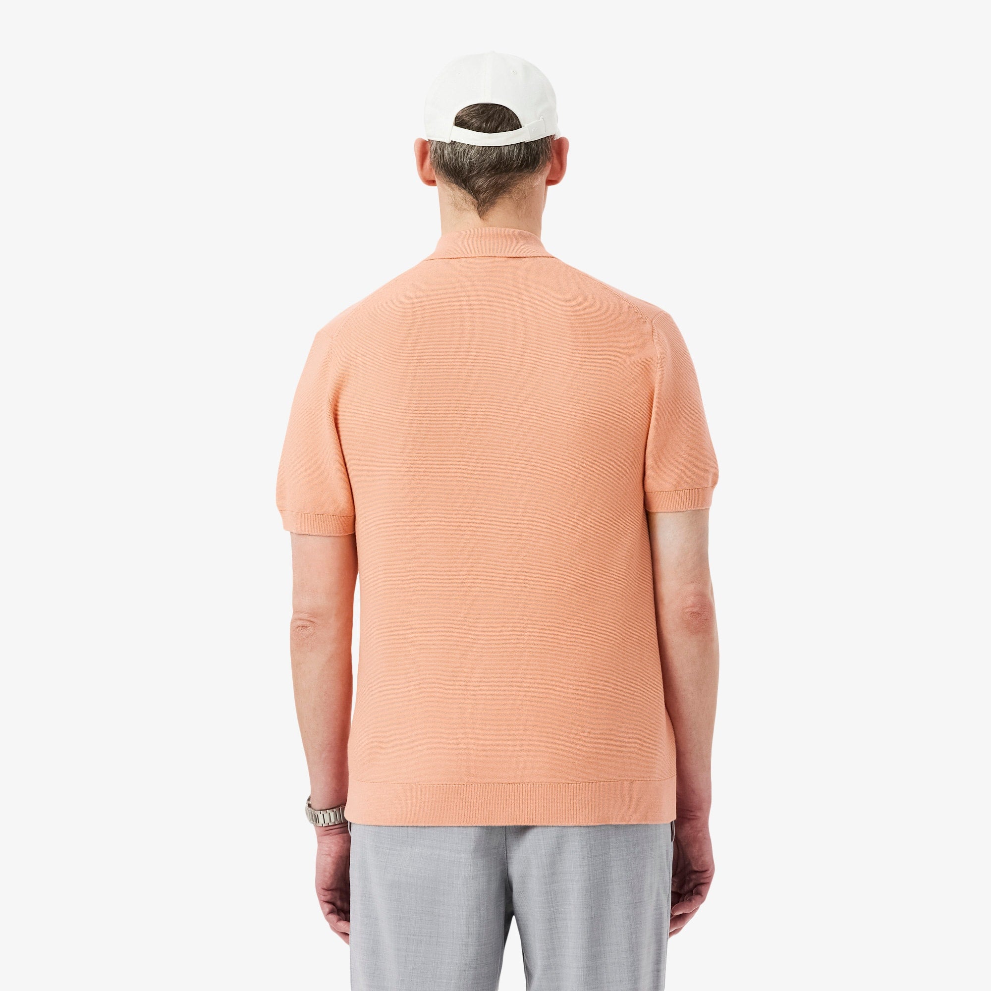 Classic Fit Knitted Polo - Rose