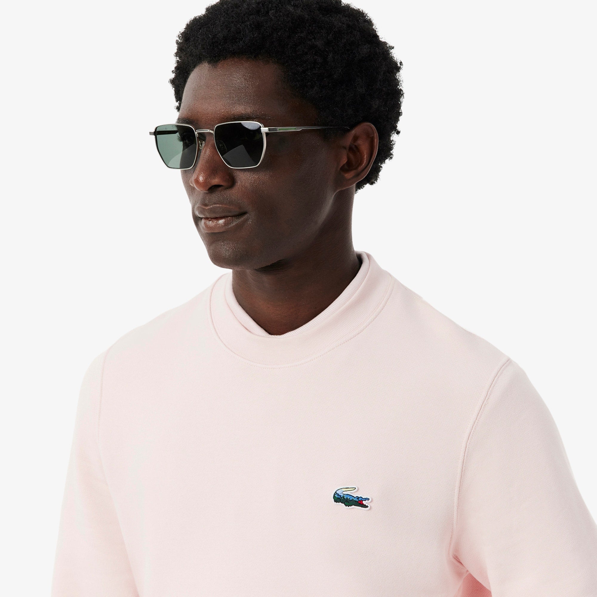 Men's Landscape Fleece Sweatshirt - Light Pink
