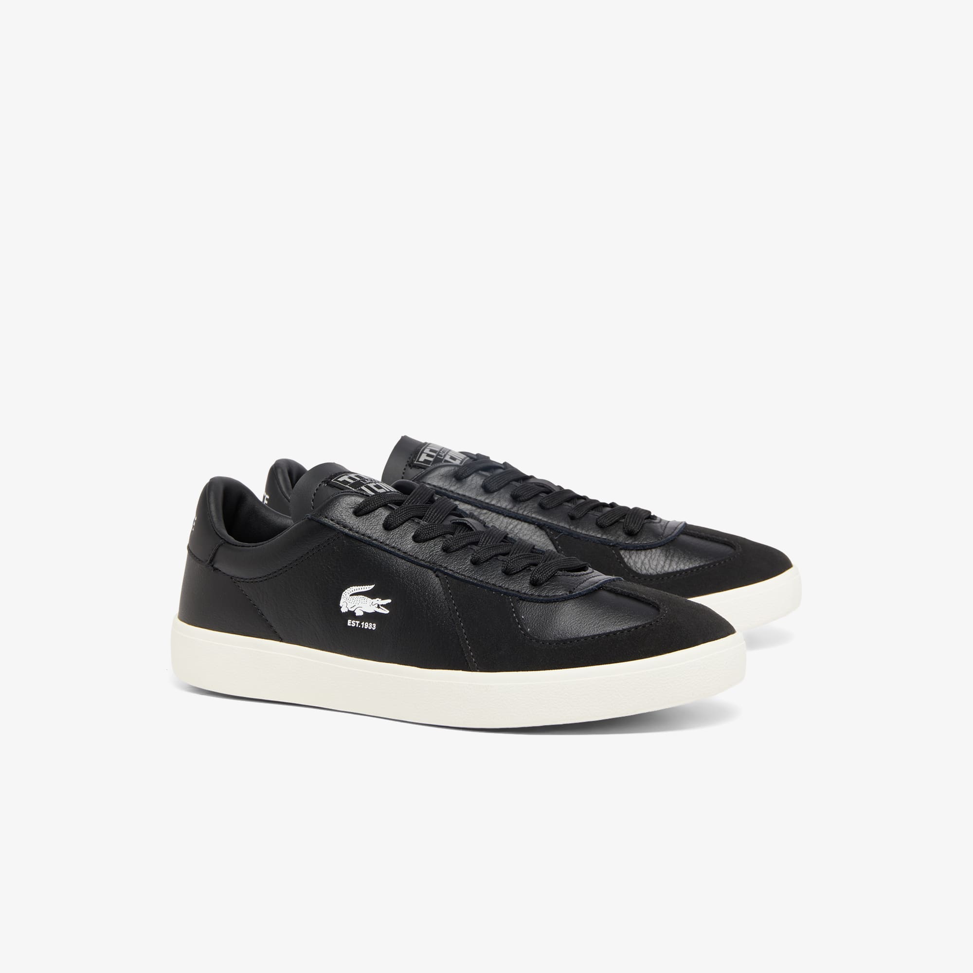 Men's Baseshot Pro Leather Sneakers - BLACK/OFFWHITE