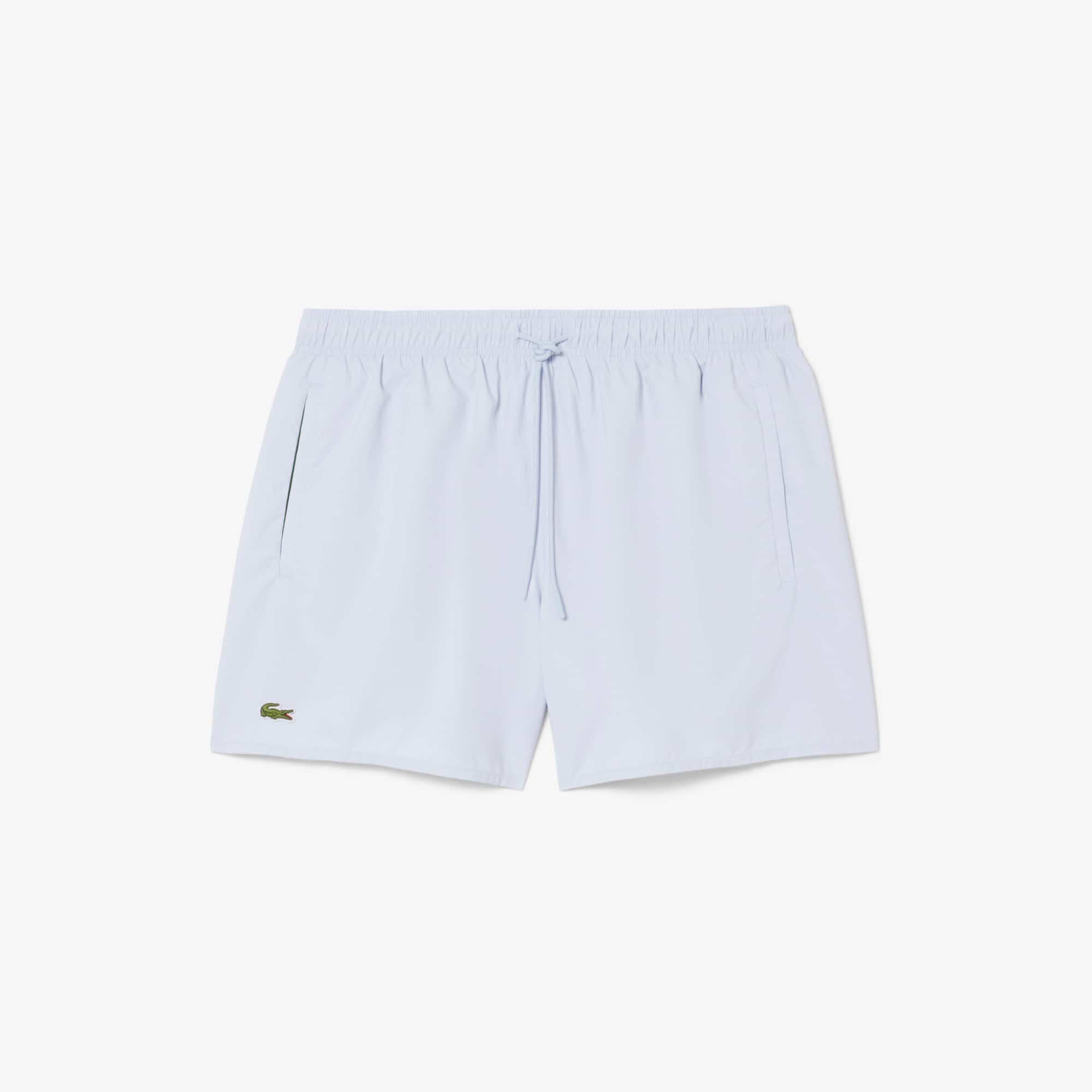 Men's Quick-Dry Swim Trunks - Light Blue / Green