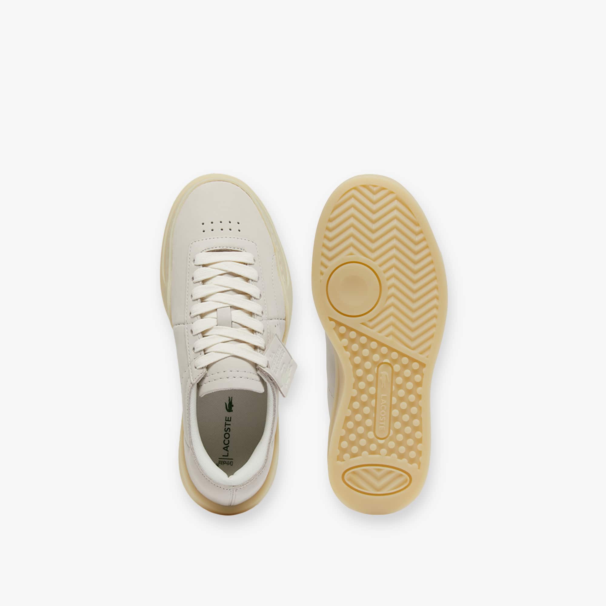 Women's Aura Club Leather Sneakers - GRY/LT TAN