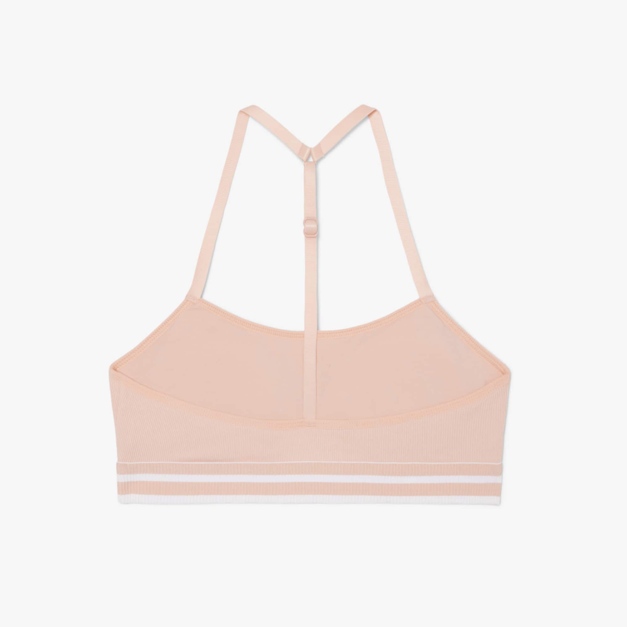 Ribbed Cotton Bralette - Rose