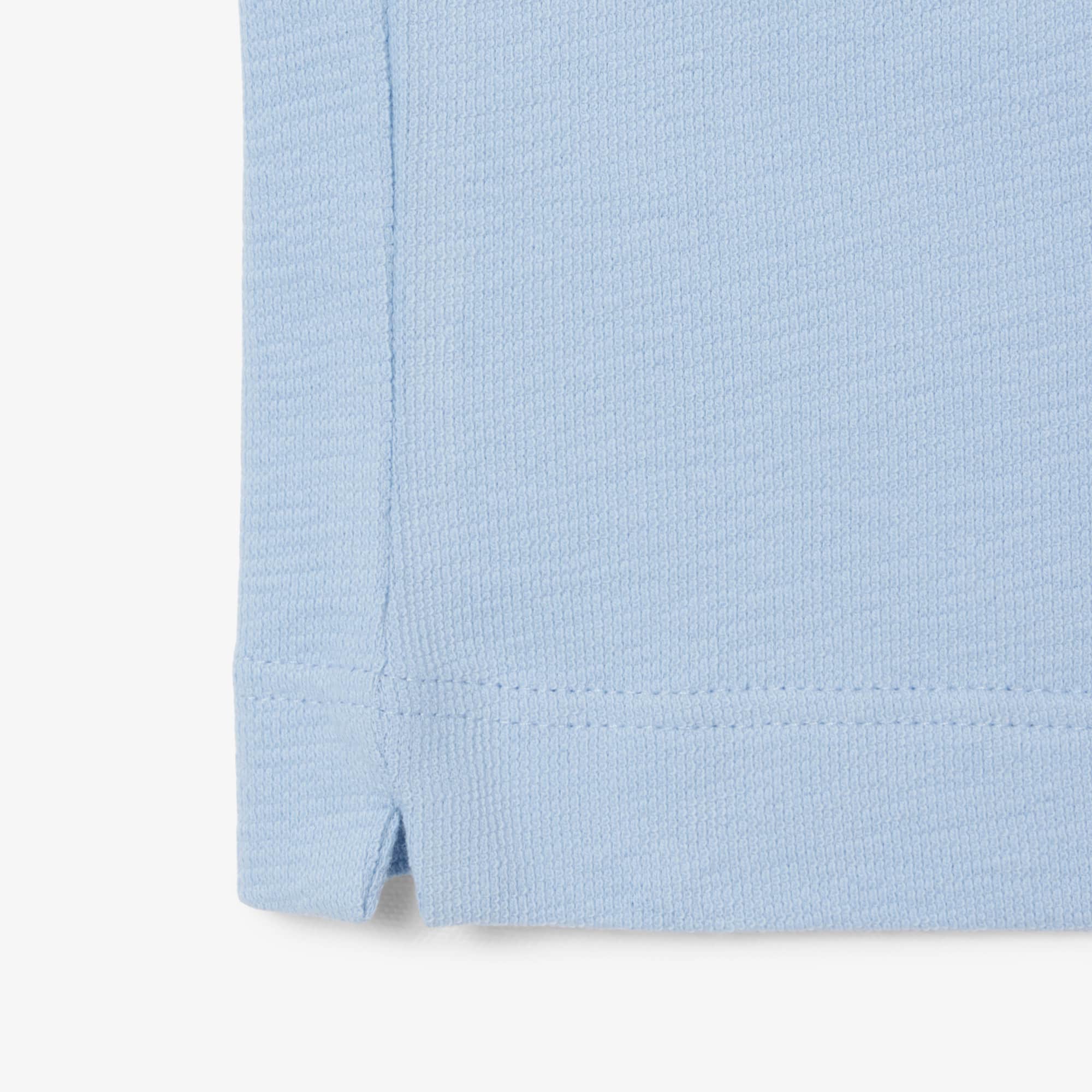 Classic Fit Textured Polo - Light Blue
