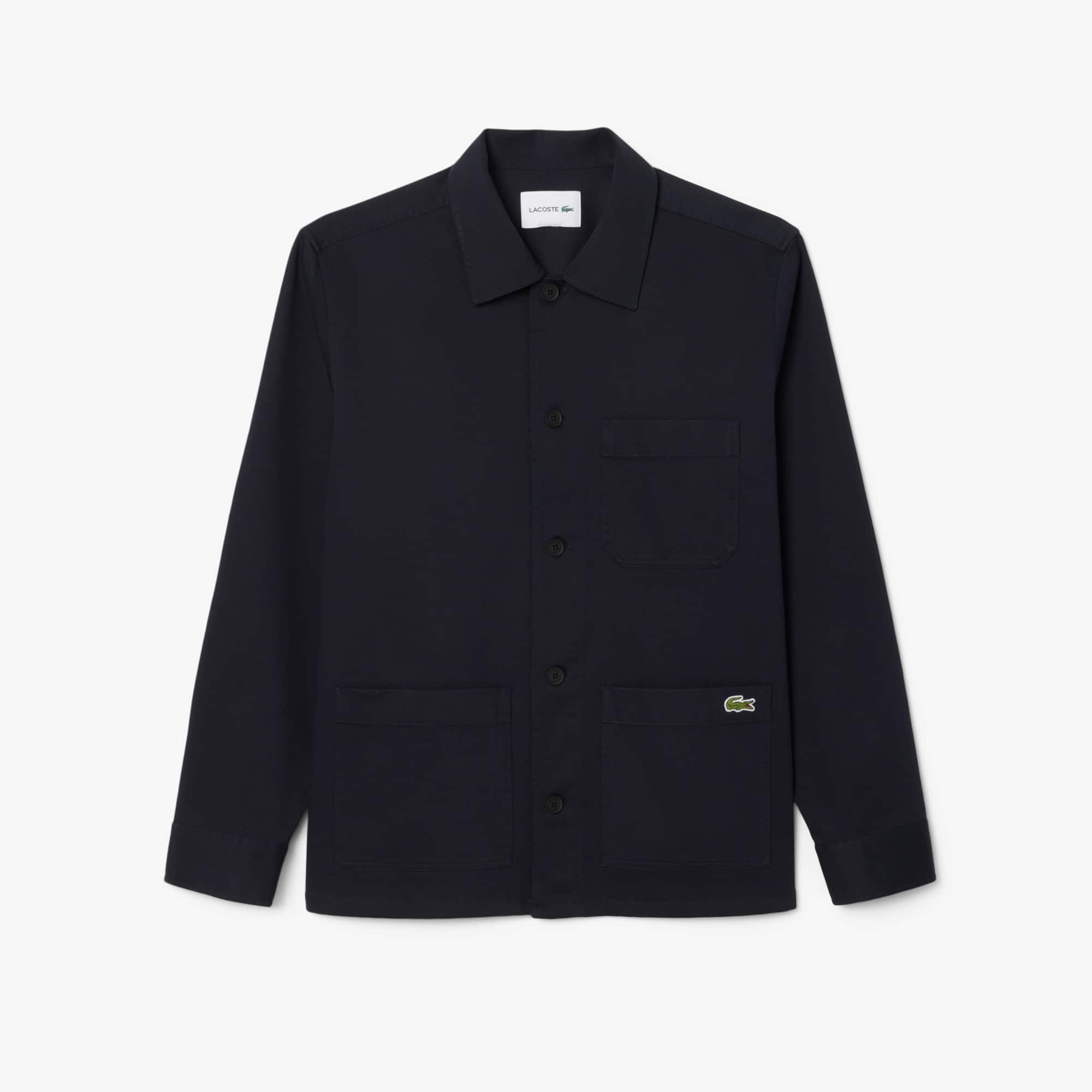 Men's Cotton Overshirt Jacket - Abysm blue