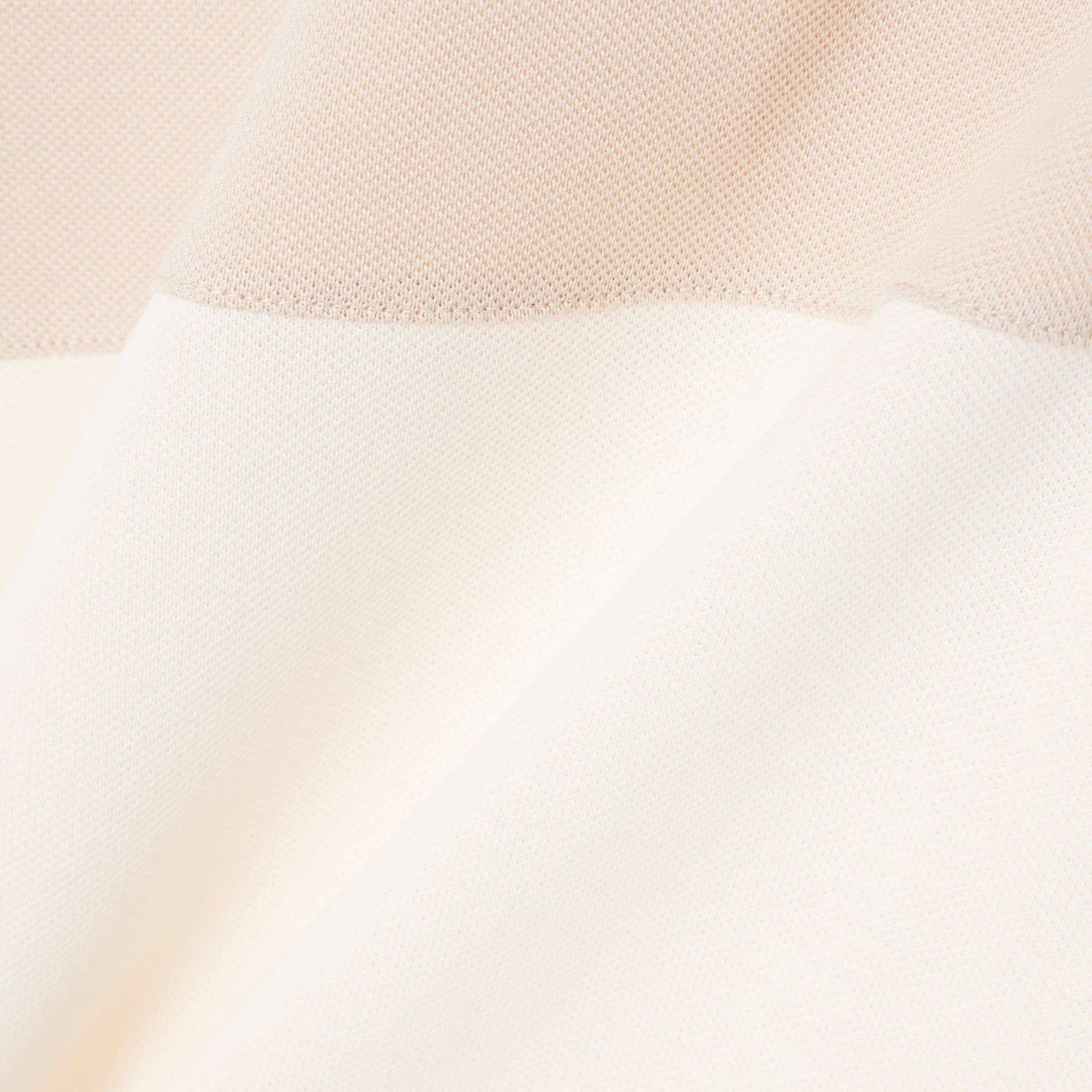 Regular Fit Colorblock Piqué Polo - Beige