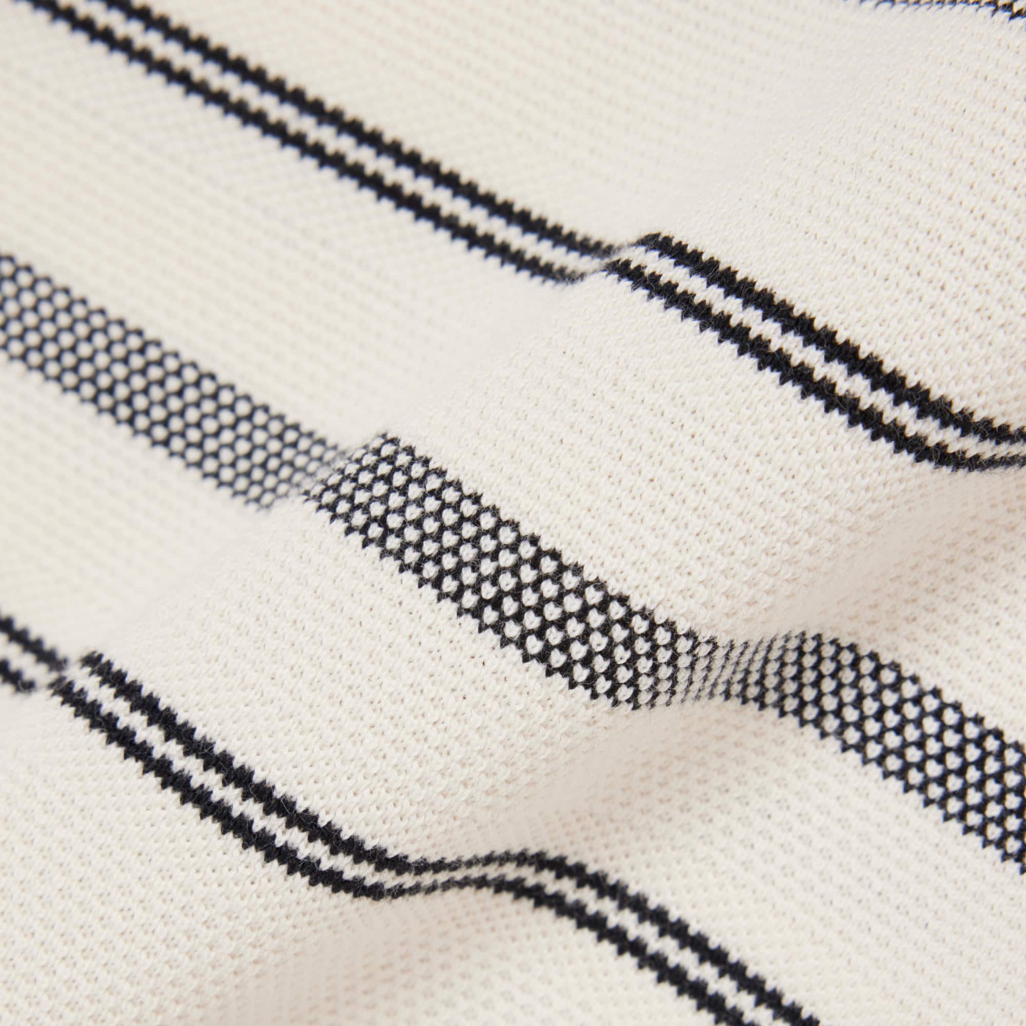 Made In France Striped Piqué T-Shirt - Cream