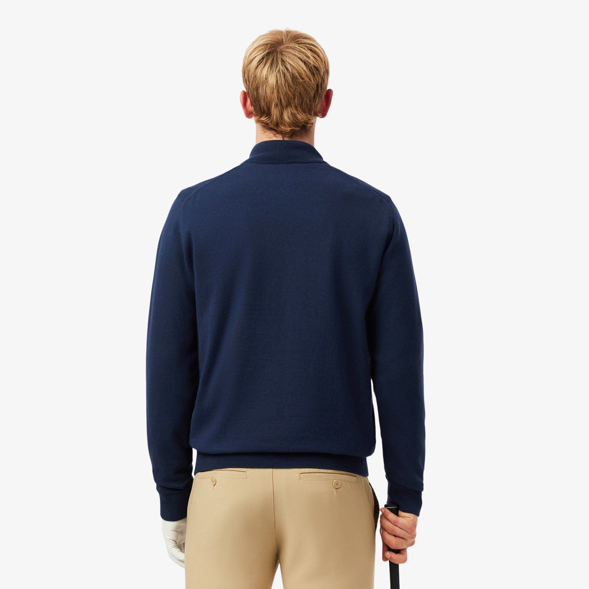 Men's Golf Quarter-Zip Windbreaker Sweater - Navy Blue