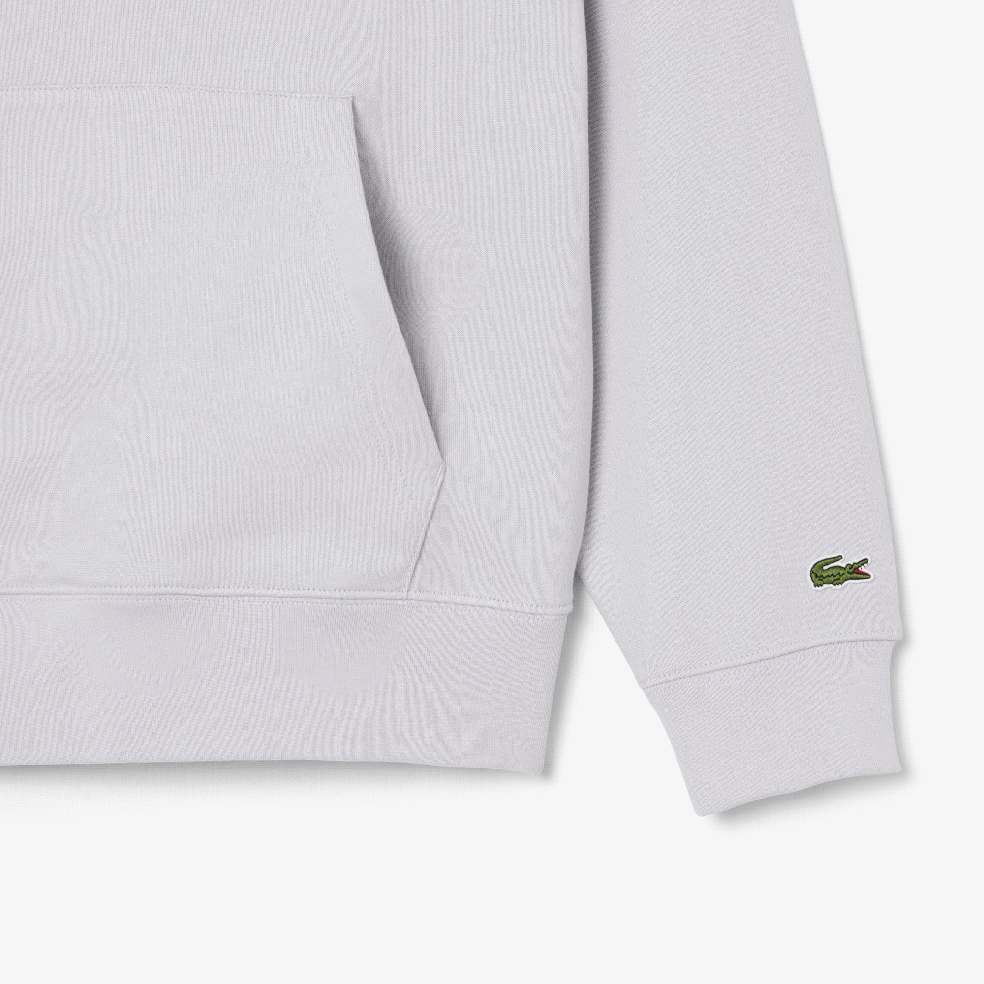 Embossed Branding Hoodie - Light Grey