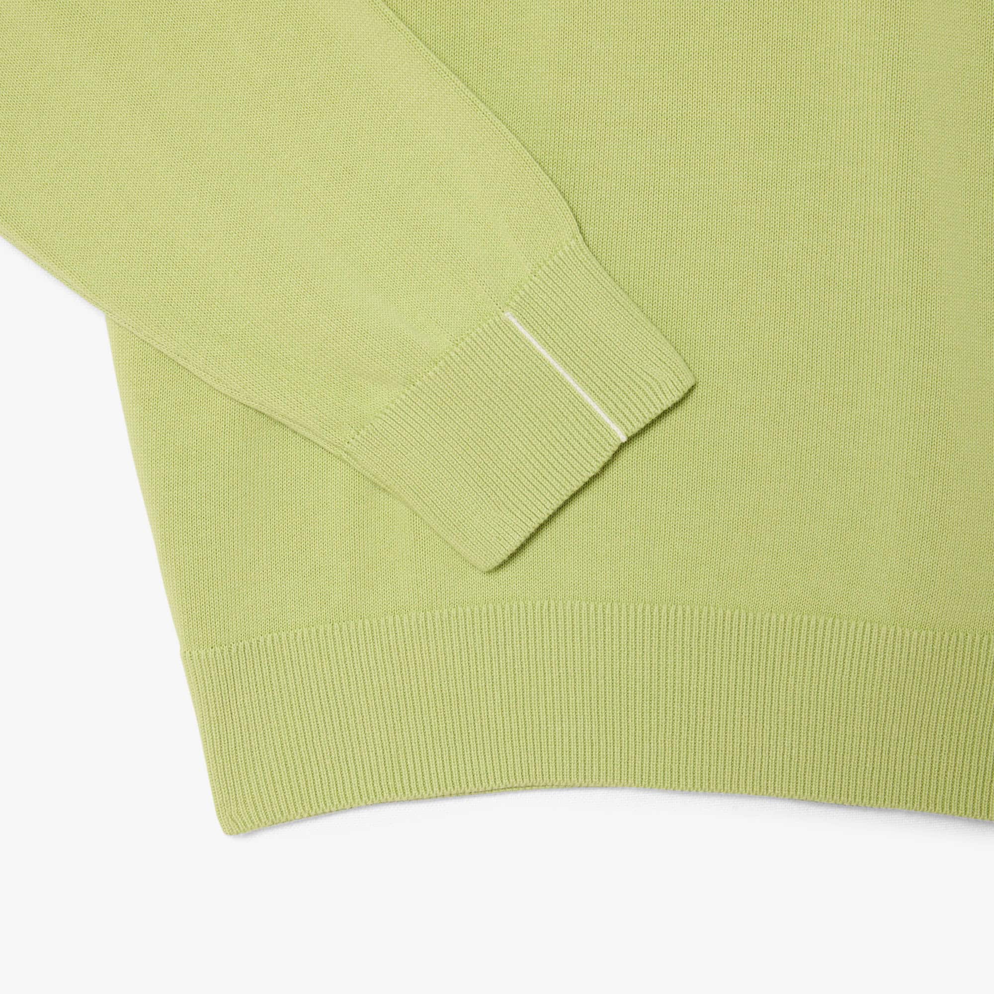 Men's Crew Neck Cotton Sweater - Green