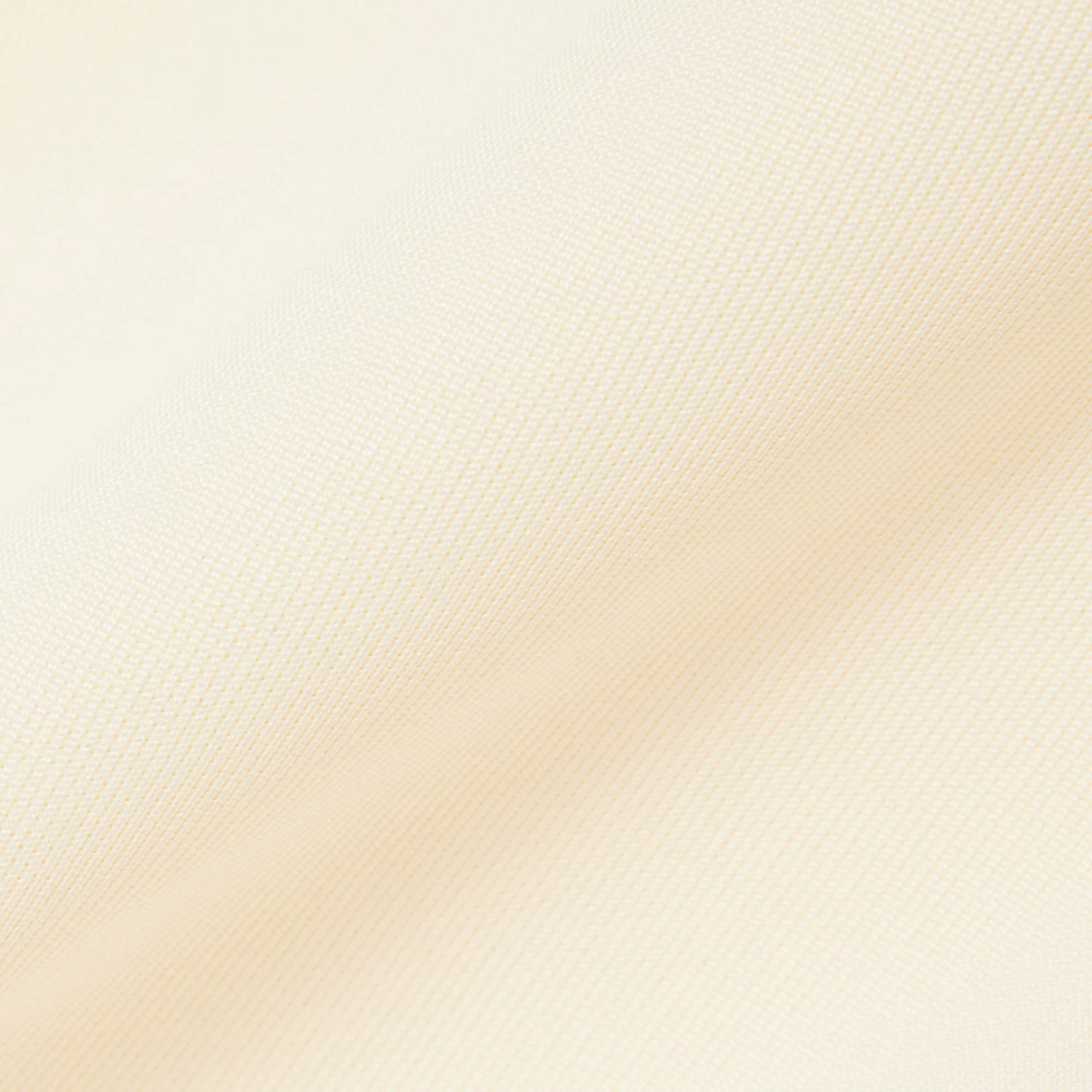Loose Fit Badge Accent Fleece Polo - Lemon Beige