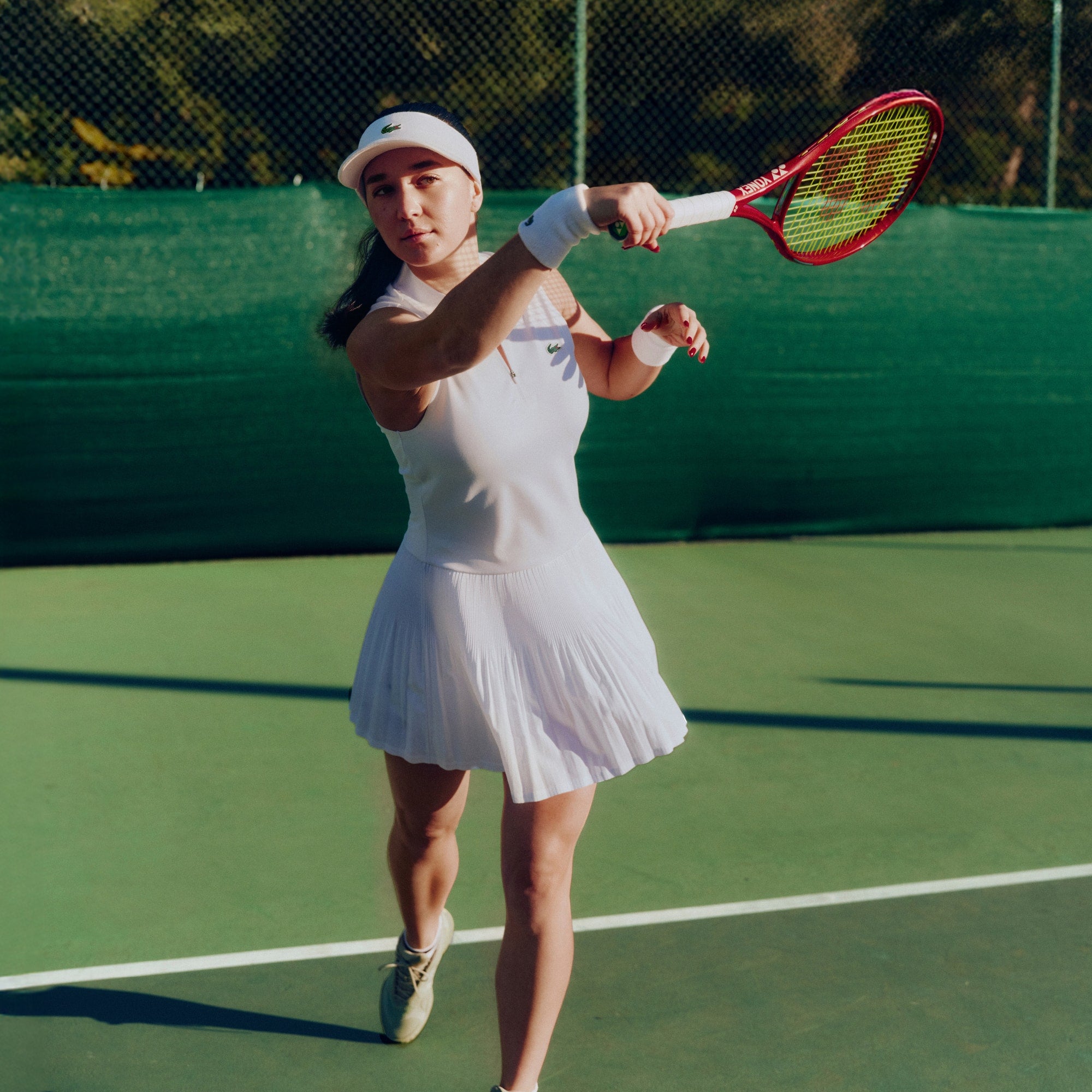 Ultra Dry Stretch Tennis Dress with Liner - White