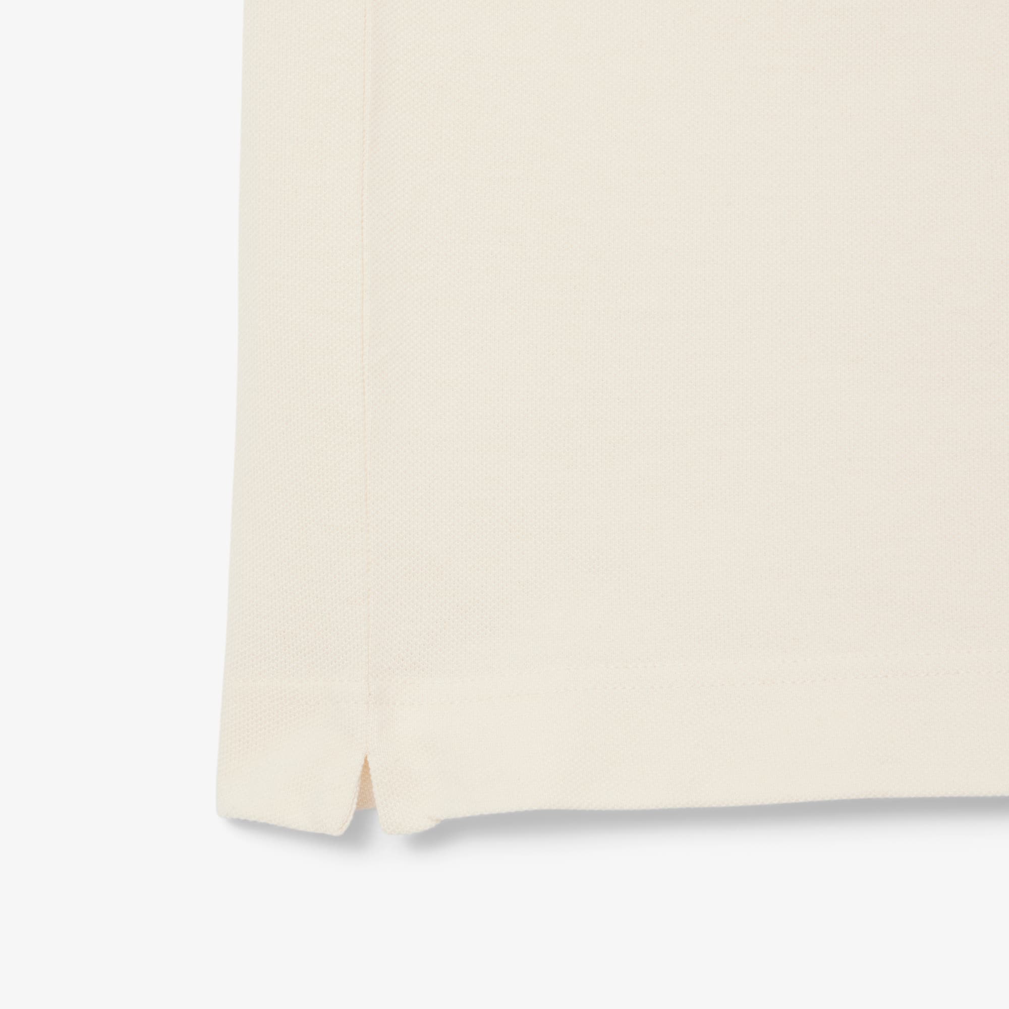 Men's Classic Fit Petit Piqué Badge Polo - Cream
