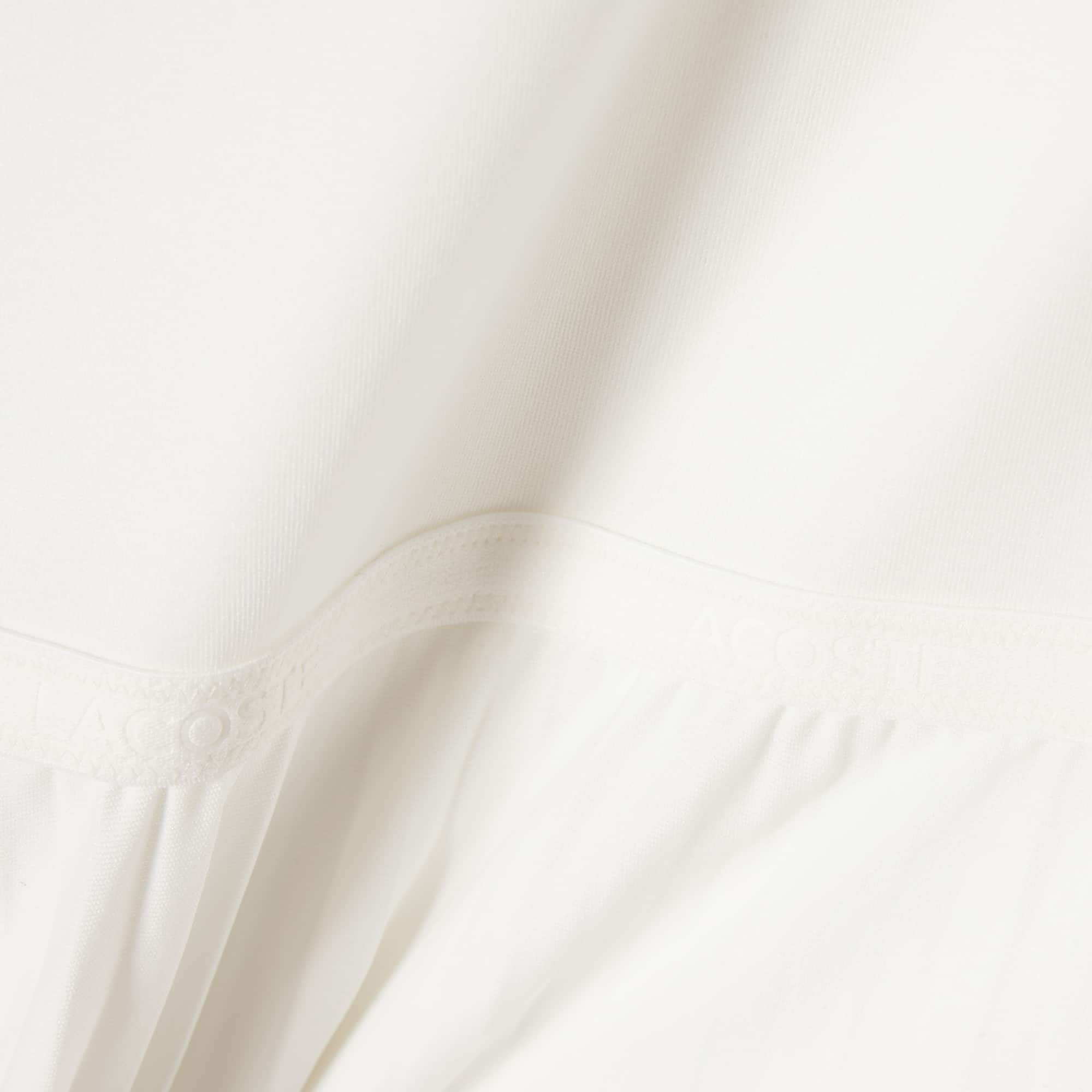 Long Sleeveless Pleated Dress - White