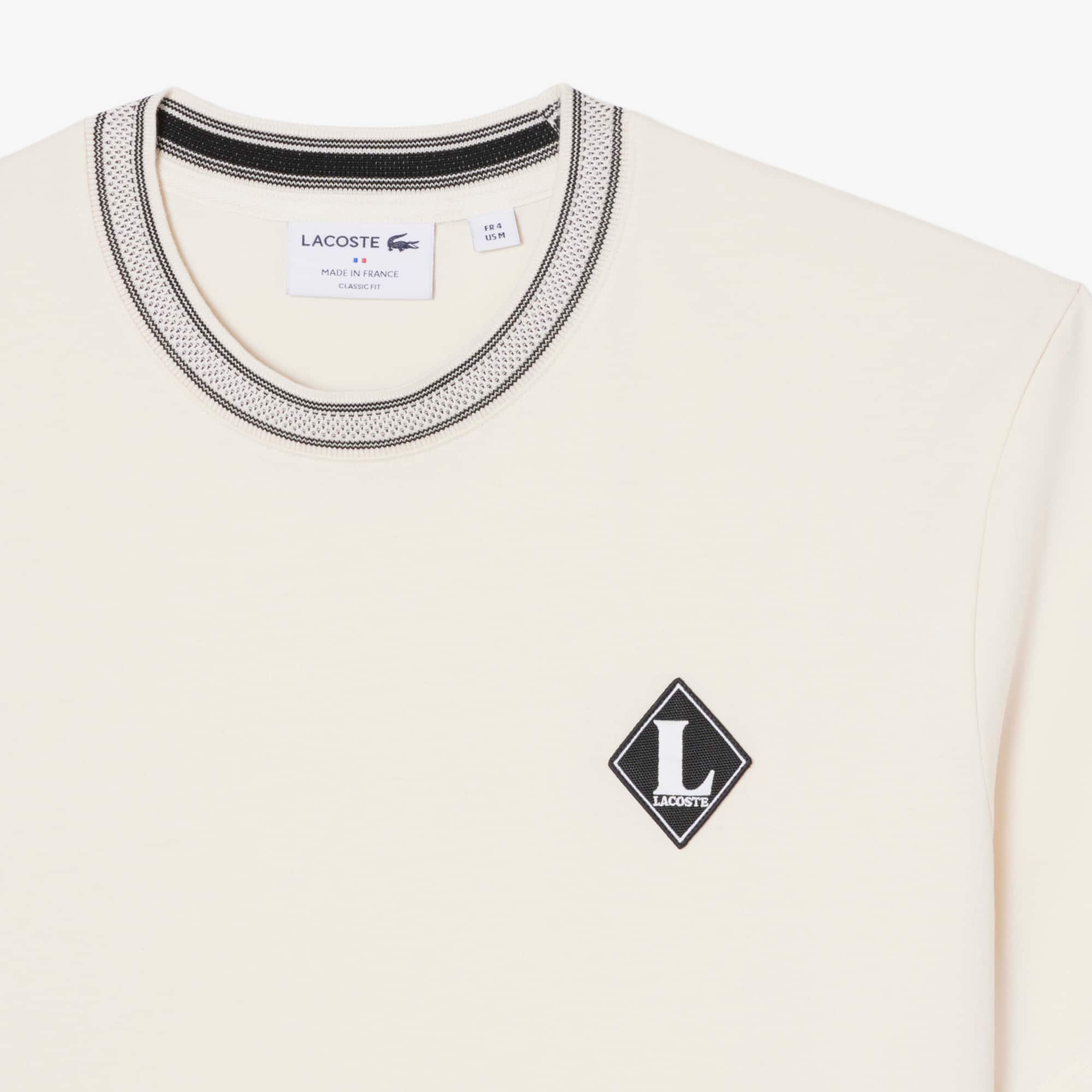 Made In France Badge Accent T-Shirt - Cream