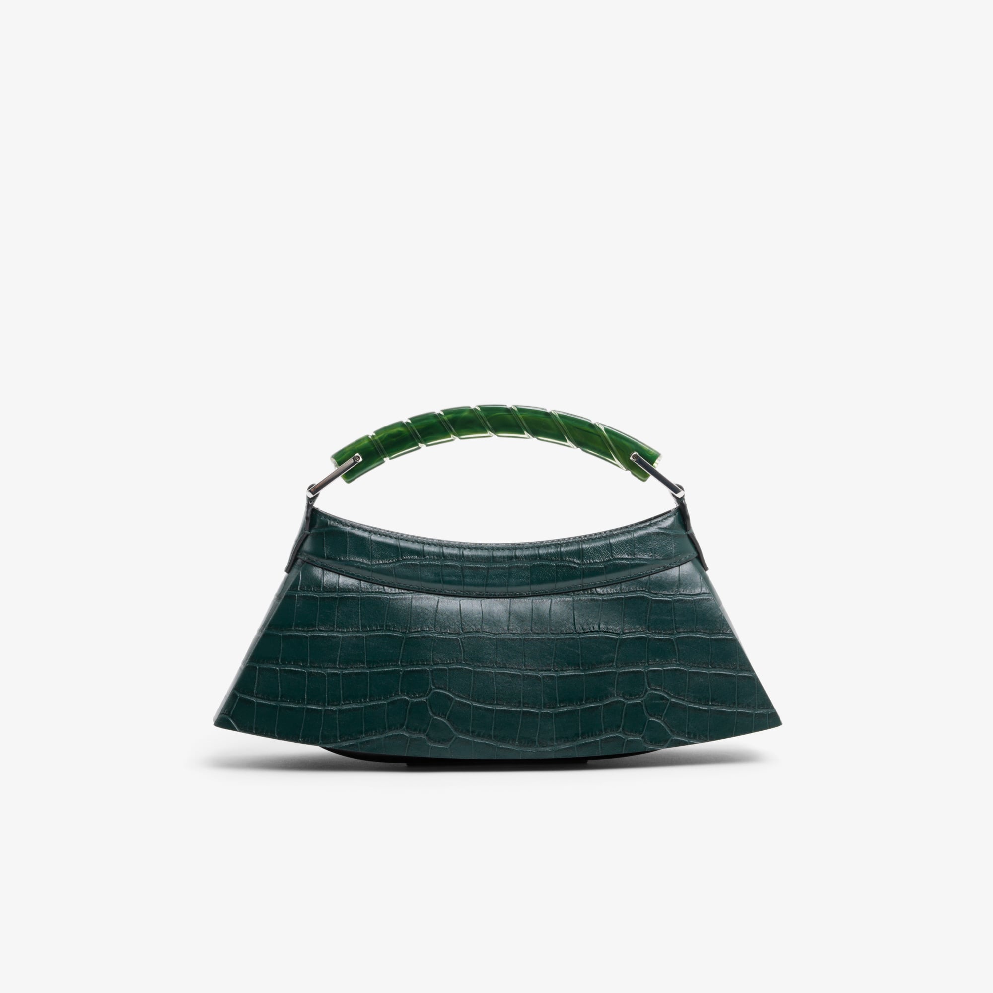 Runway H Lenglen Effect Leather Bag - Green gables