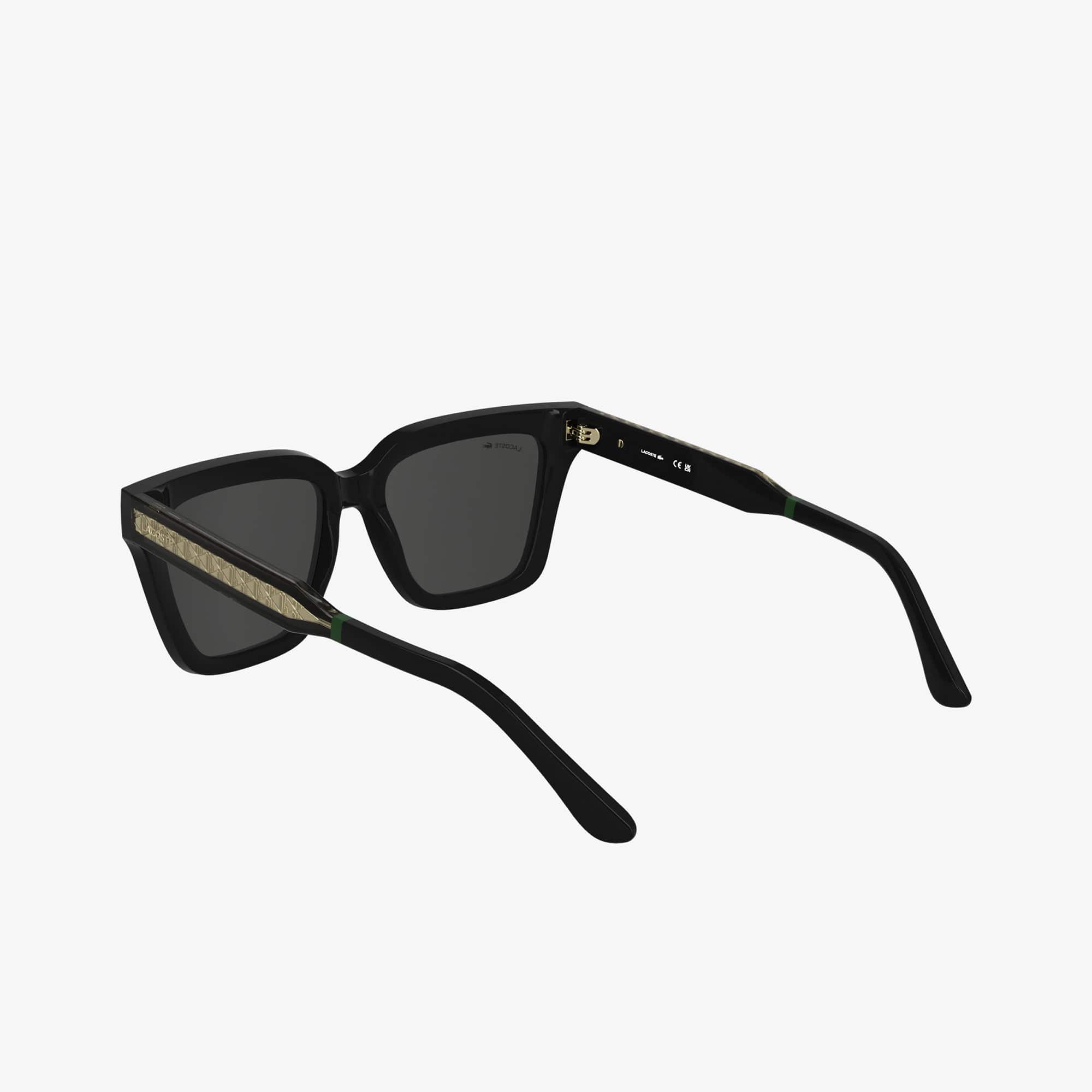 Monogram Rectangle Glasses - MATT BLACK