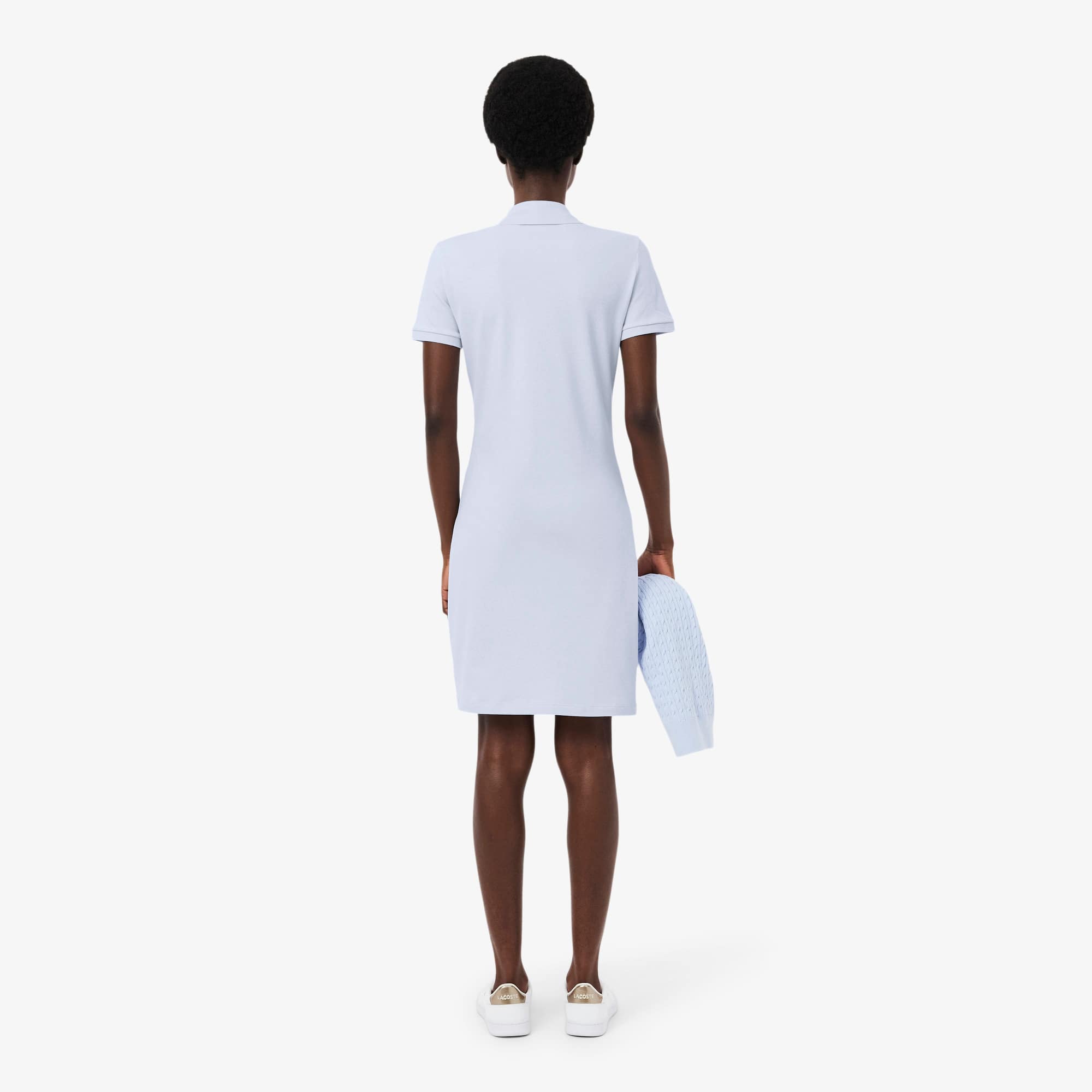 Women's Slim Fit Stretch Mini Piqué Polo Dress - Phoenix blue