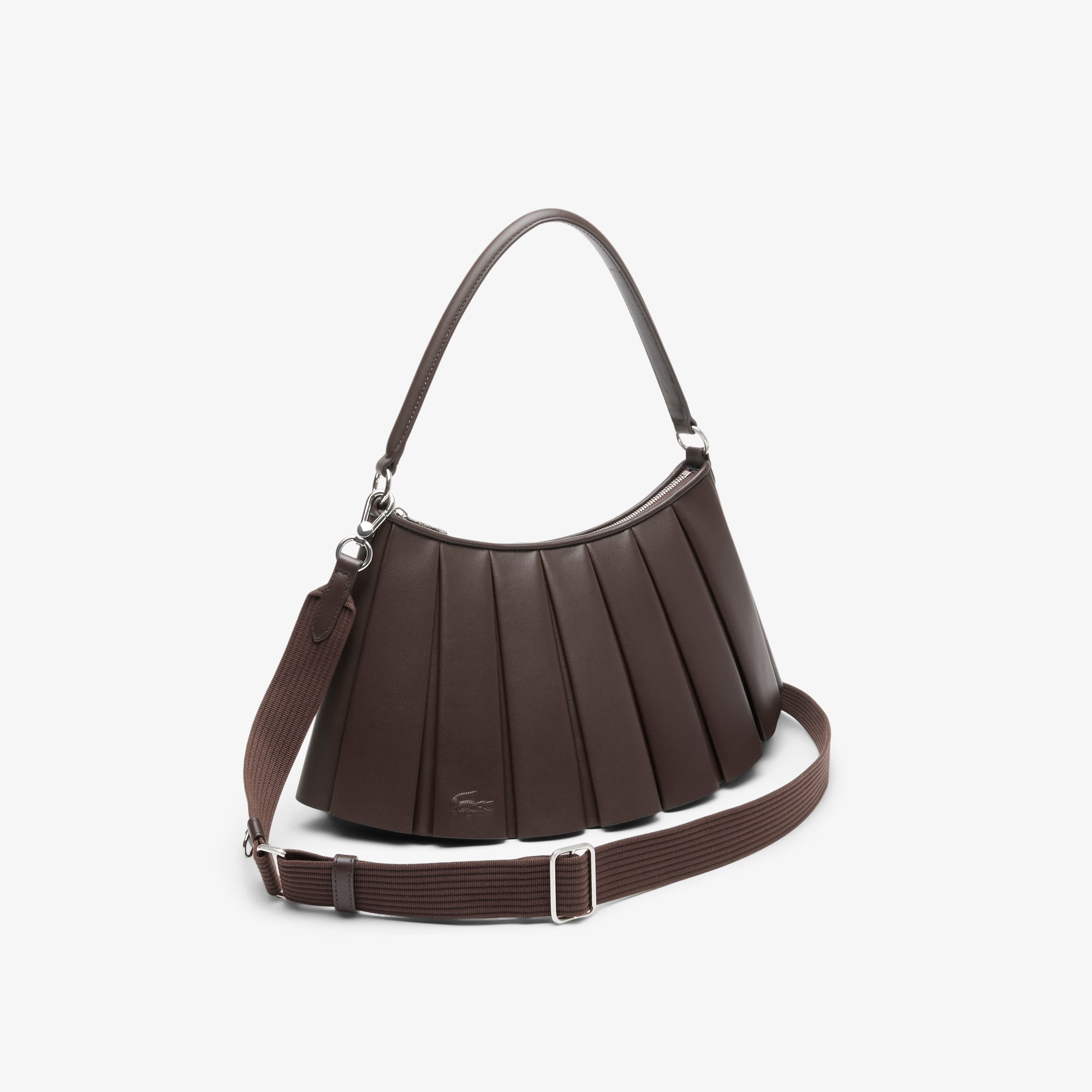Medium Runway Lenglen Leather Bag - COFFEE BEAN