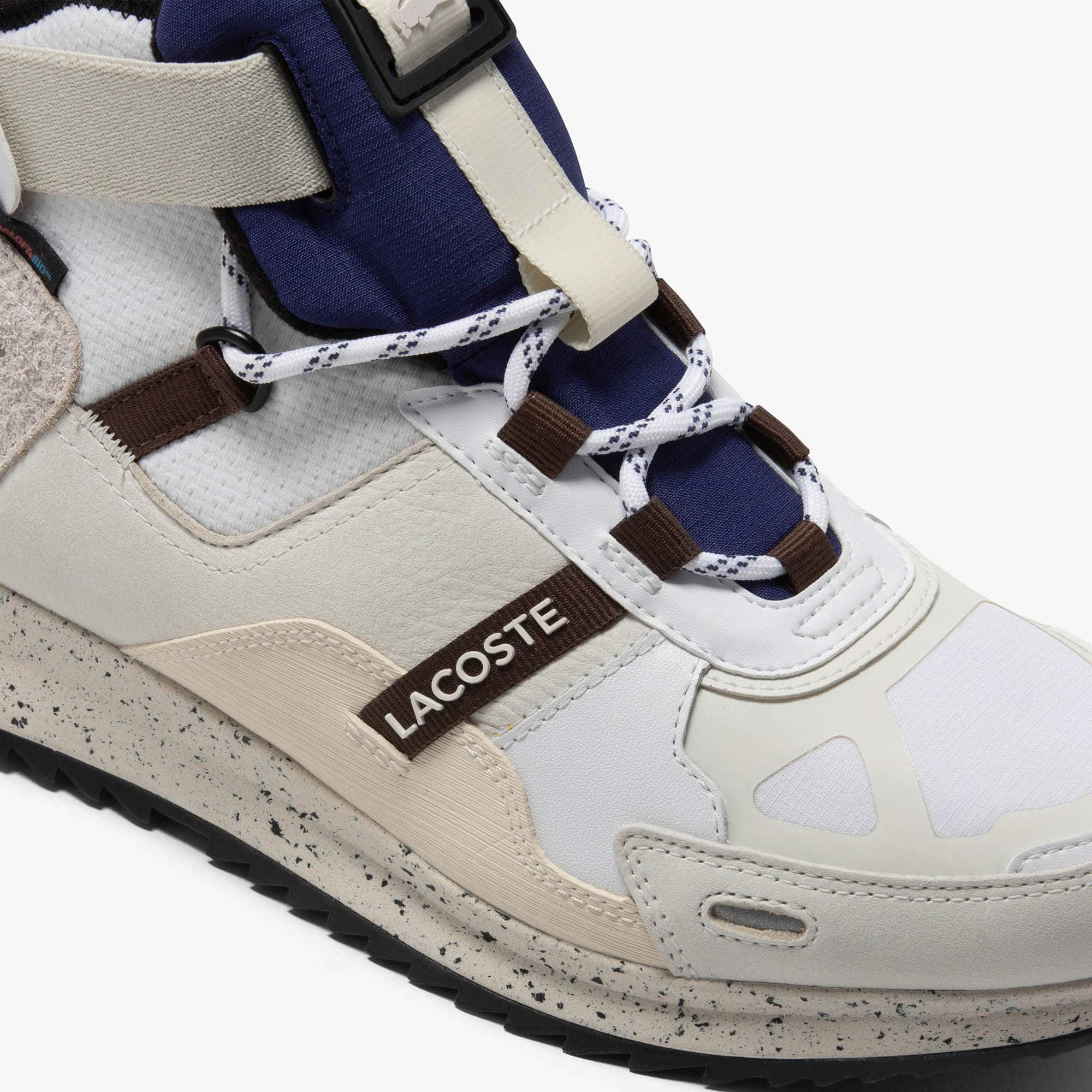 Men’s Suede Leather Run Breaker Boots - WHITE / NAVY