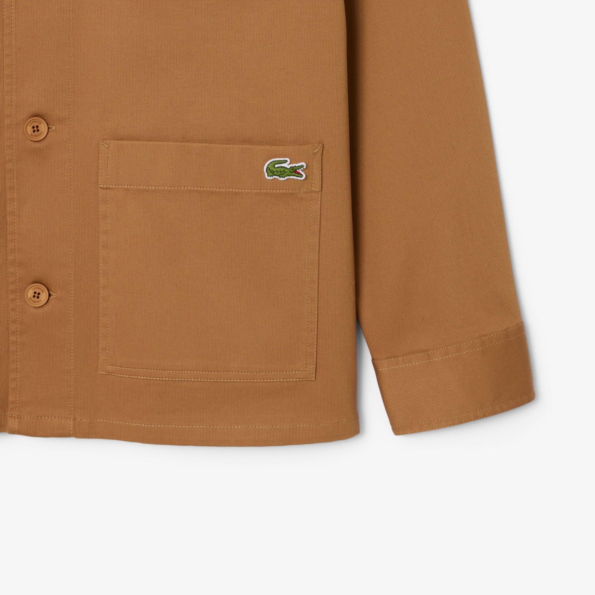 Men's Cotton Overshirt Jacket - Brown