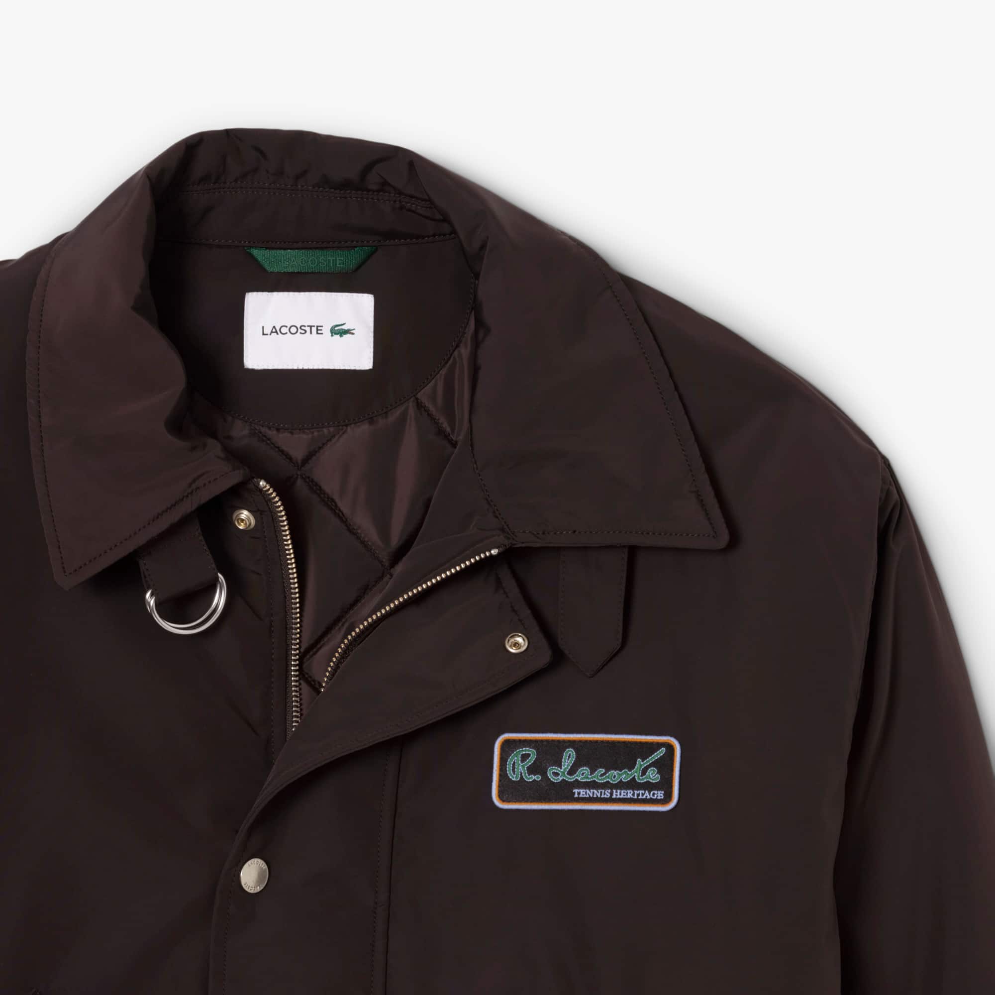 Men's Water-Repellent Aviator Badge Jacket - Brown